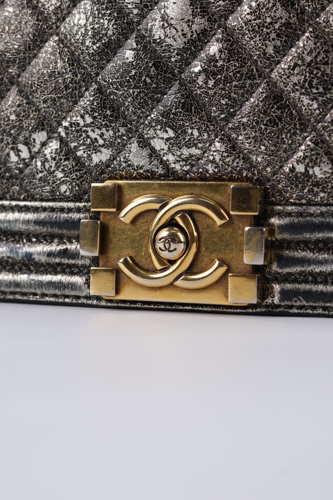 Chanel Boy Media Silver