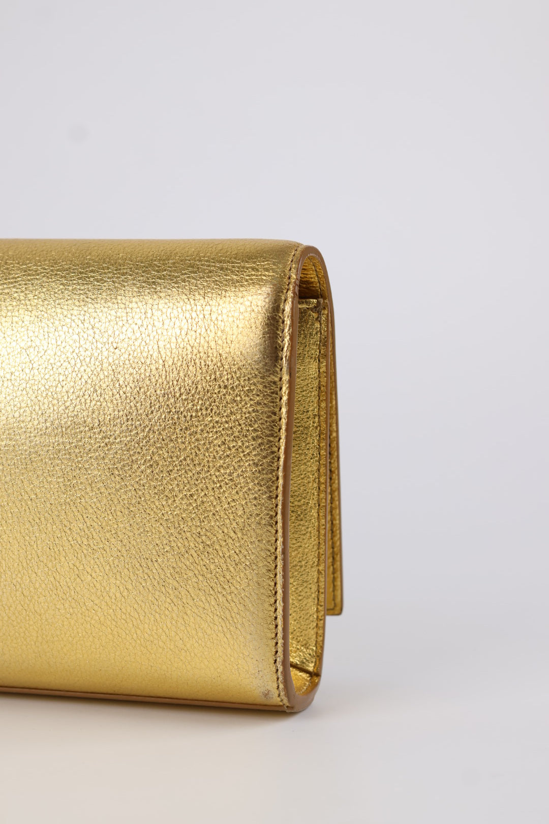 Saint Laurent Kate Clutch Gold