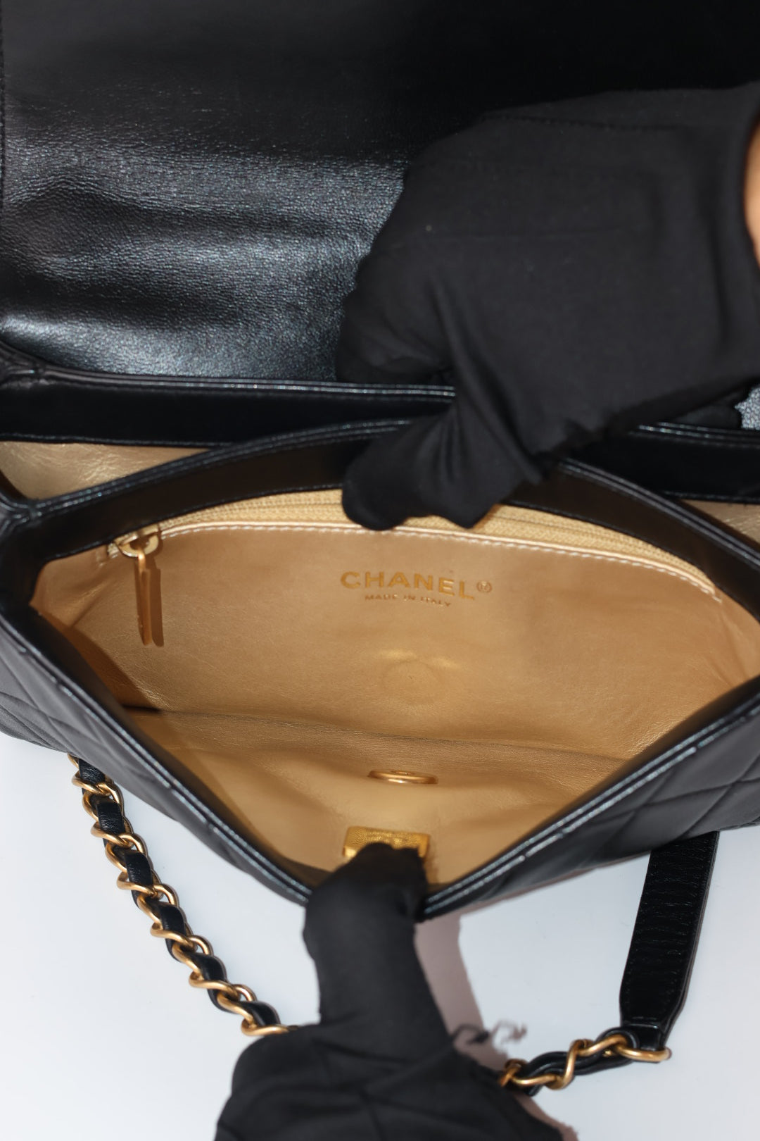 Chanel Classic Flap Crystal Lettering
