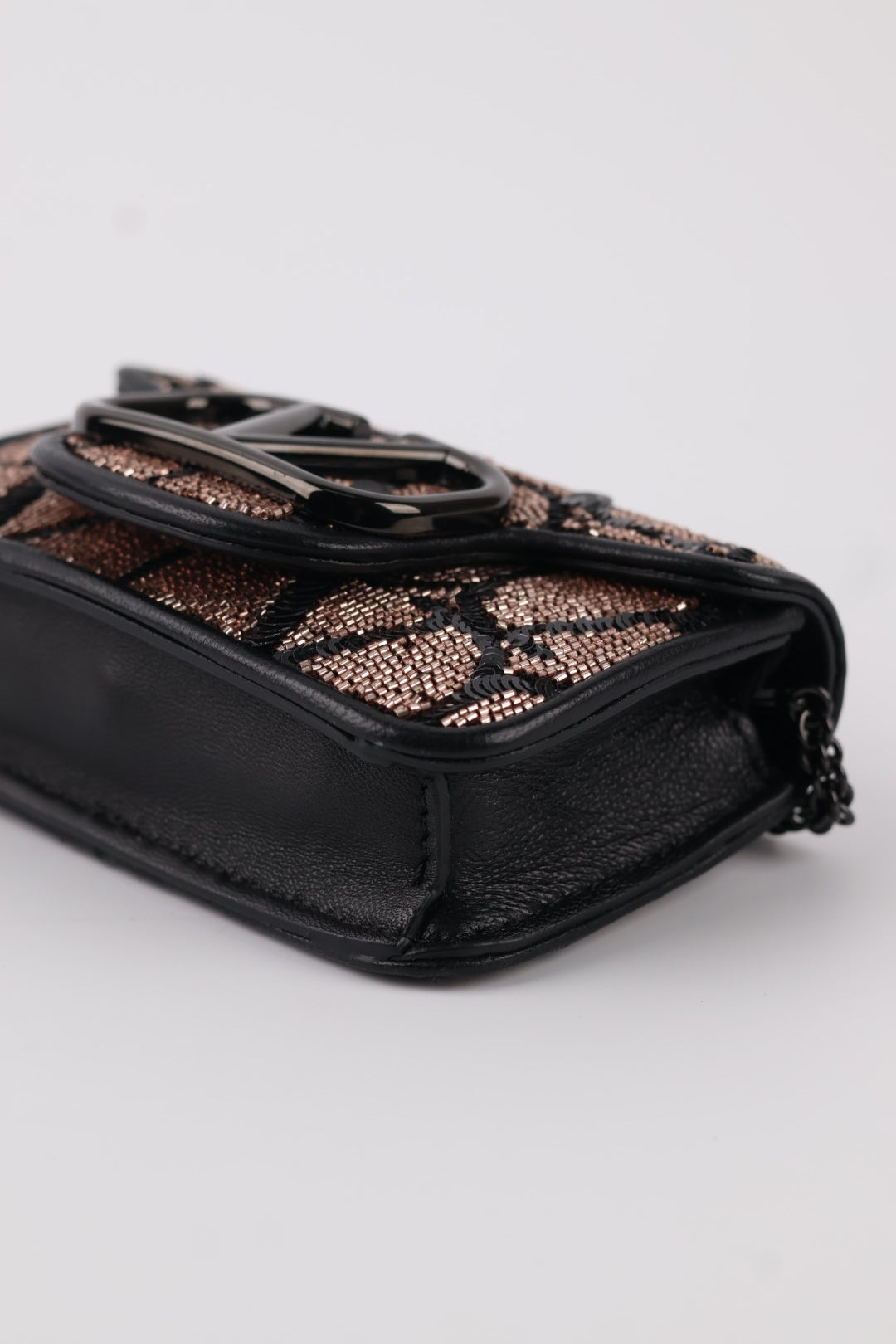 Valentino Micro V Logo Paillettes