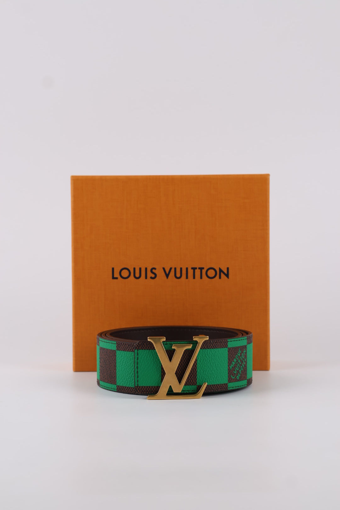 Louis Vuitton Cintura Initiales Damier Pop Reversibile