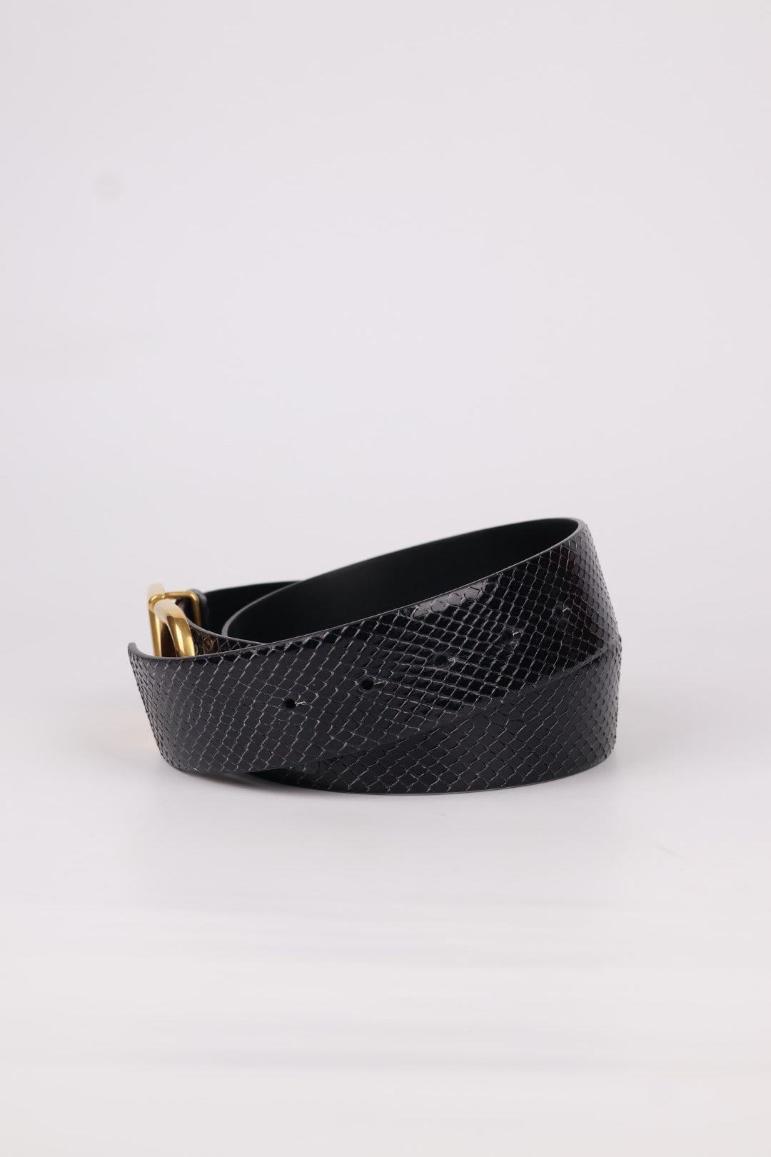 Valentino Cintura V Logo Pitone Reversibile
