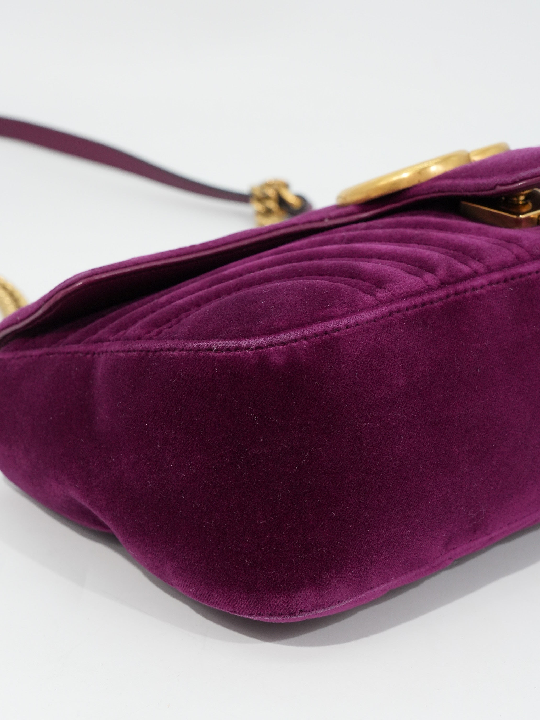 Gucci Marmont Media Velvet Matelassé