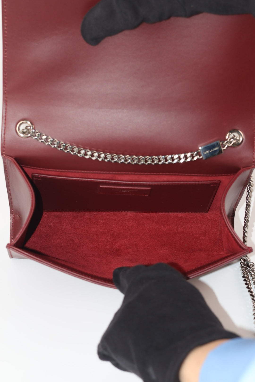 Saint Laurent Kate Media in Pelle