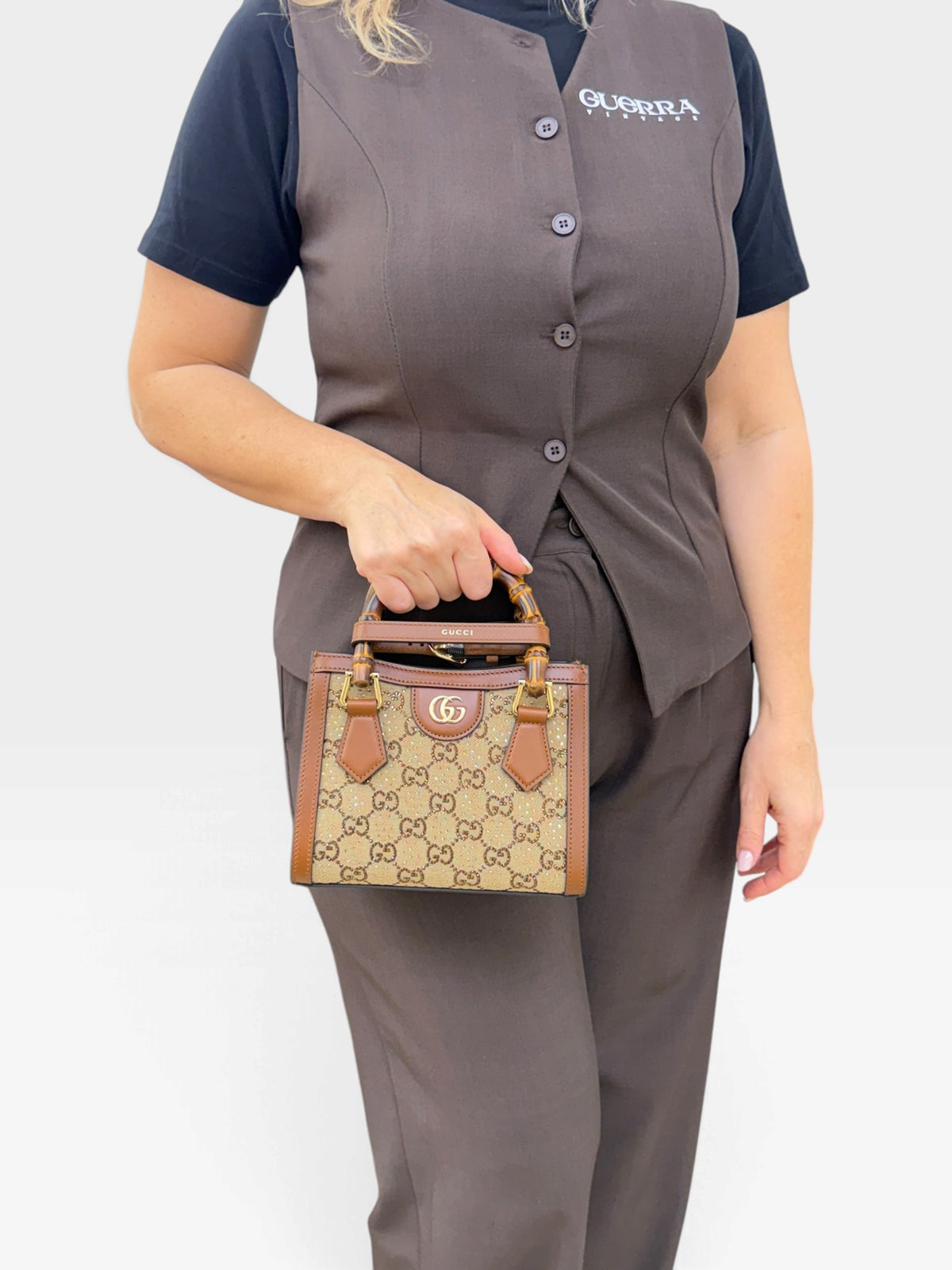 Gucci Mini Diana GG Crystal