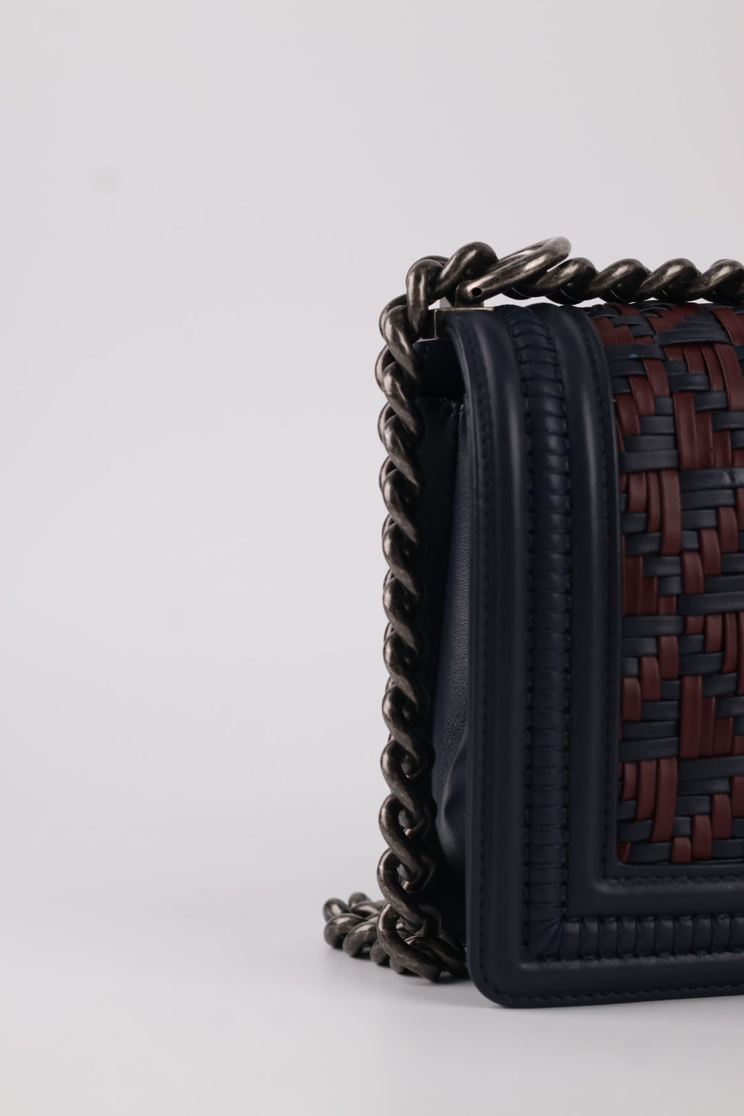 Chanel Boy in Pelle Intrecciata