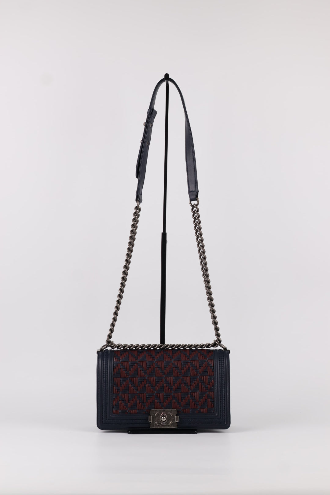 Chanel Boy in Pelle Intrecciata