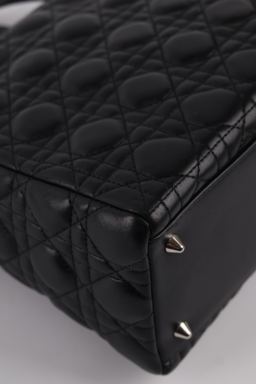 Lady Dior Media in Pelle