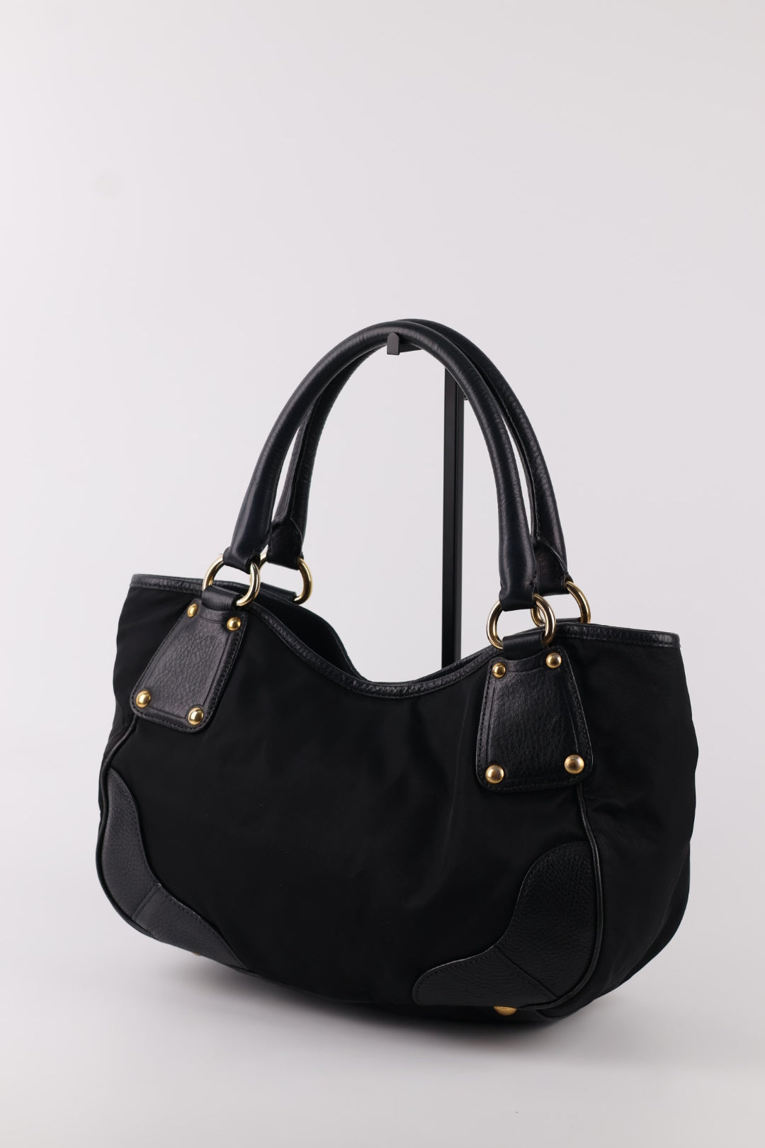 Prada Tote a spalla Nylon e Pelle