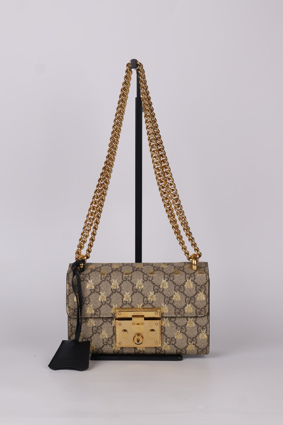 Gucci Padlock Chain Bee GG Supreme