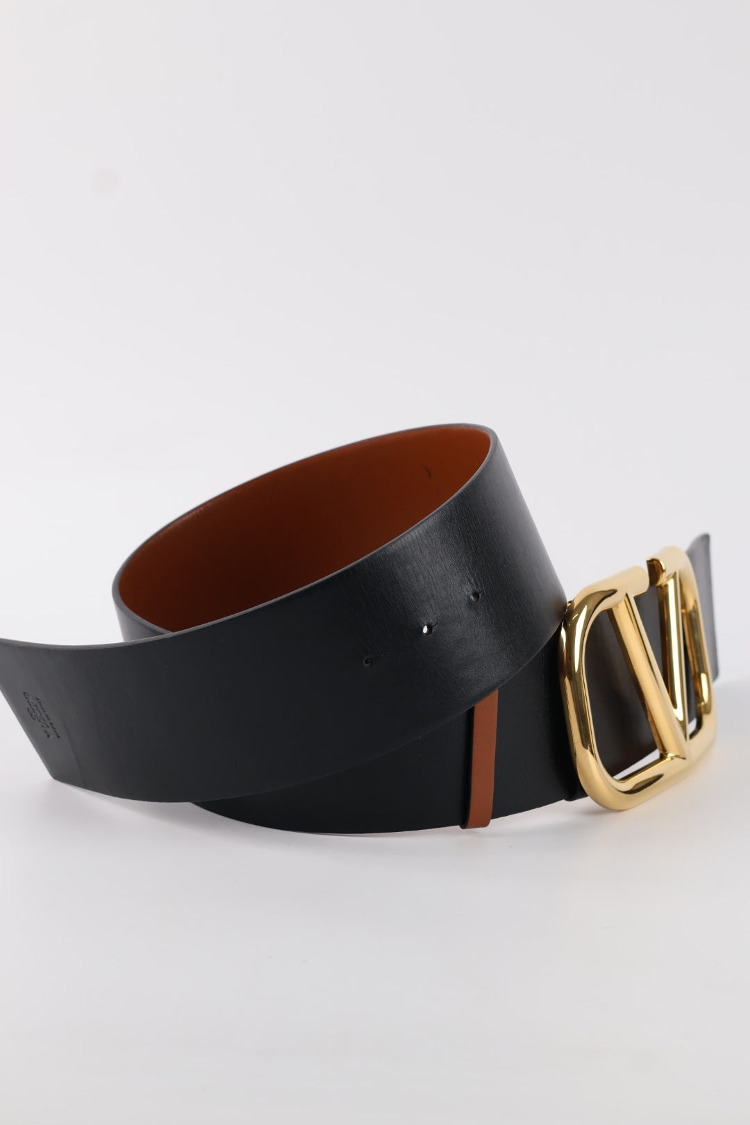 Valentino Cintura V Logo 7cm Reversibile