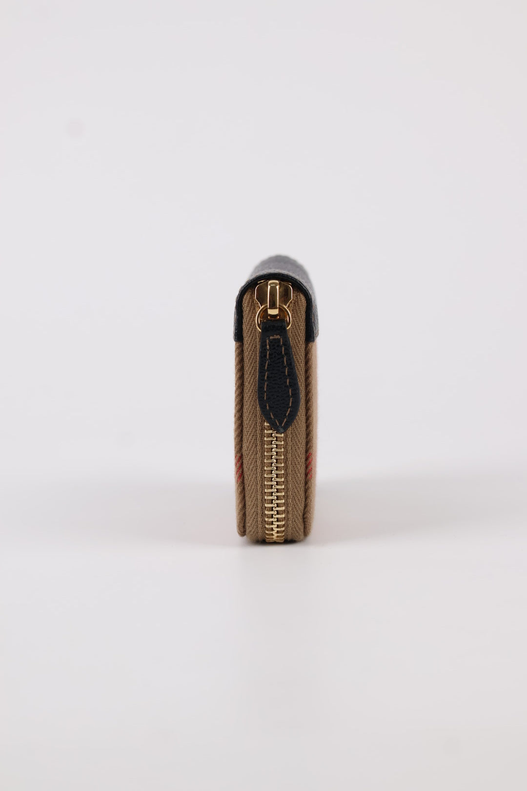 Burberry portafoglio compatto Zippy Check