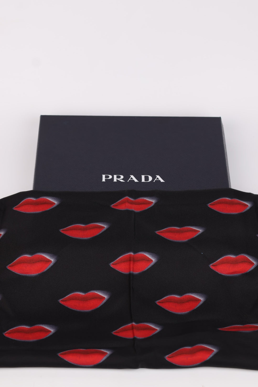 Prada Foulard Black Lips