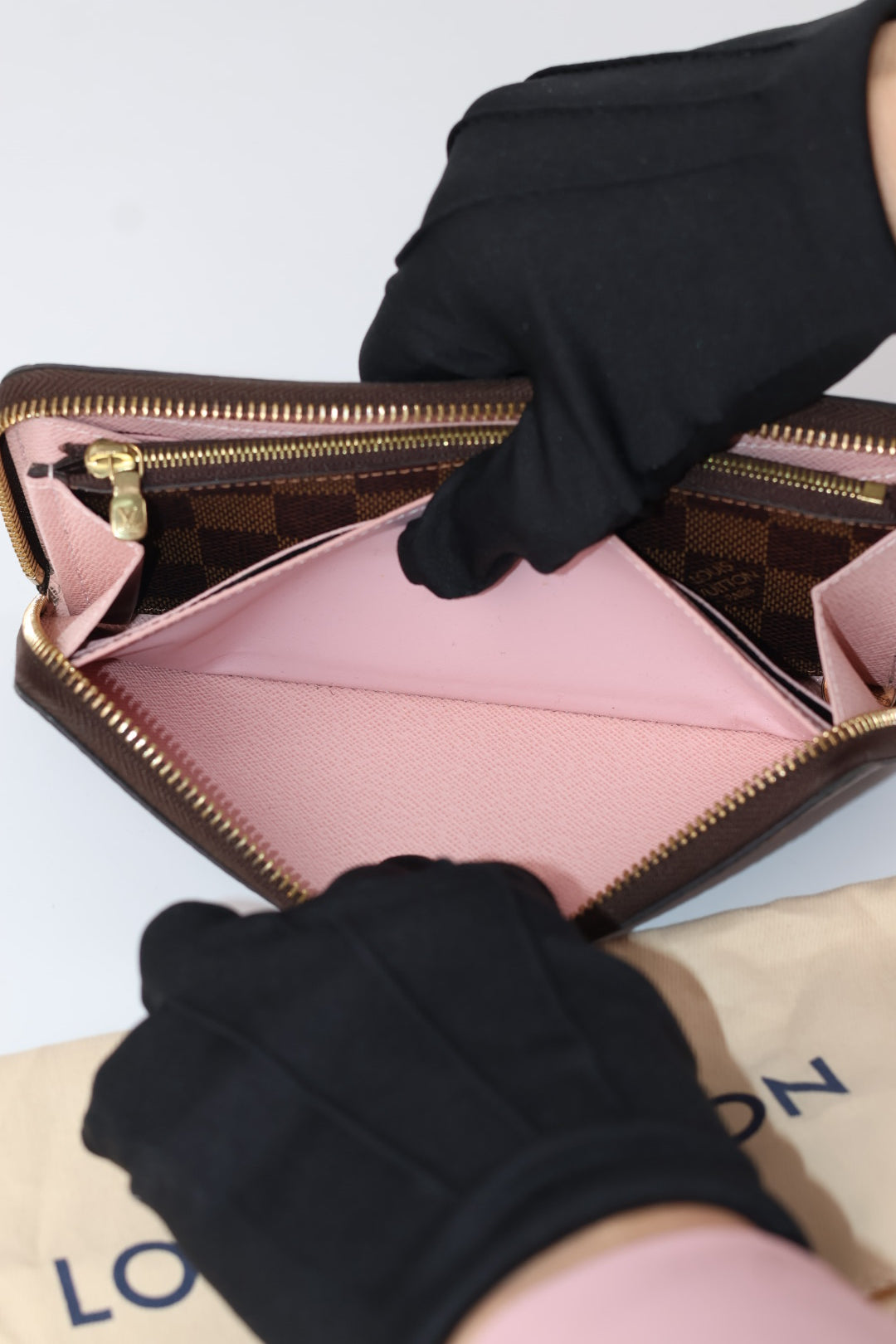 Louis Vuitton Portafoglio Clémence Damier Ébène