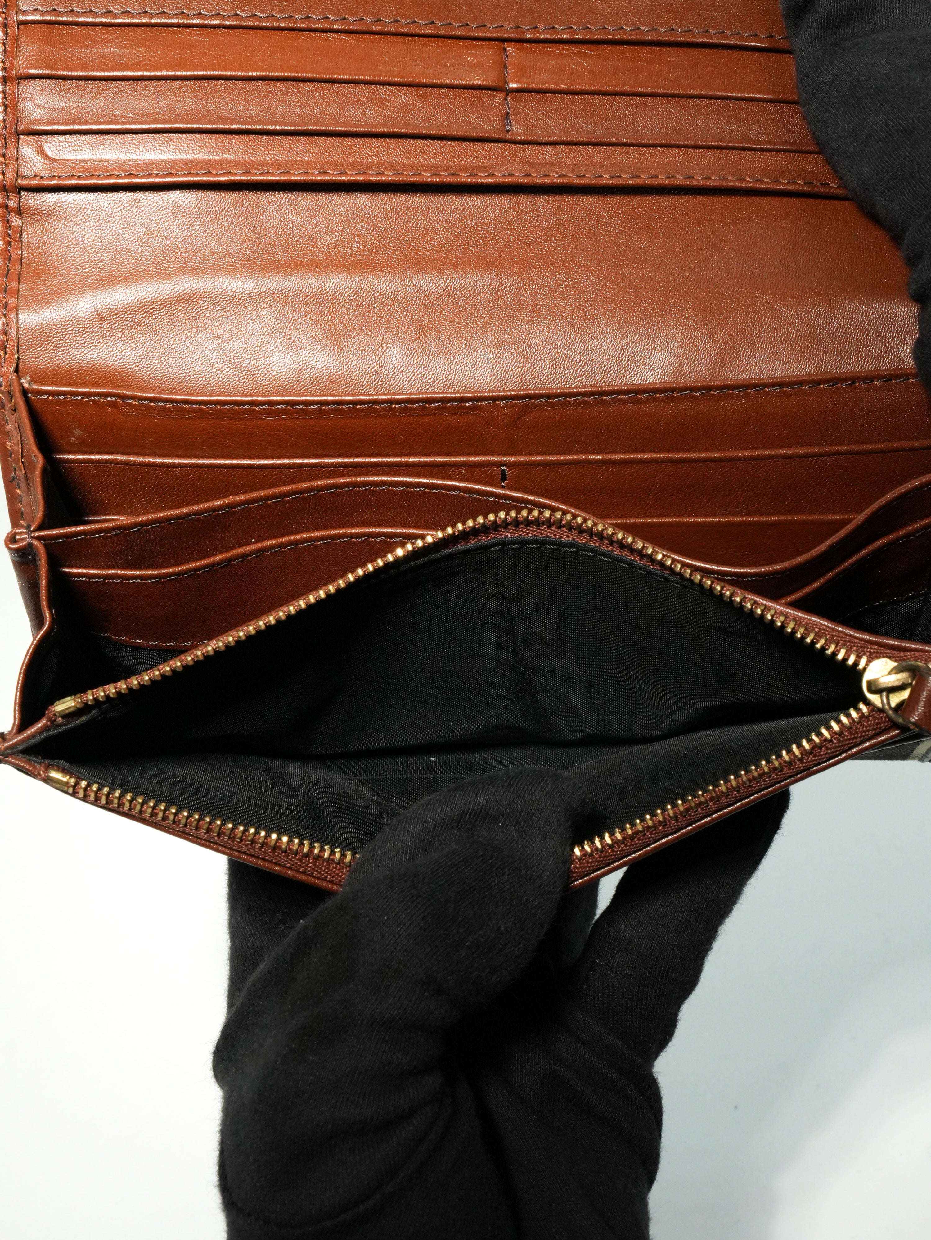 Burberry Portafoglio Lungo Check