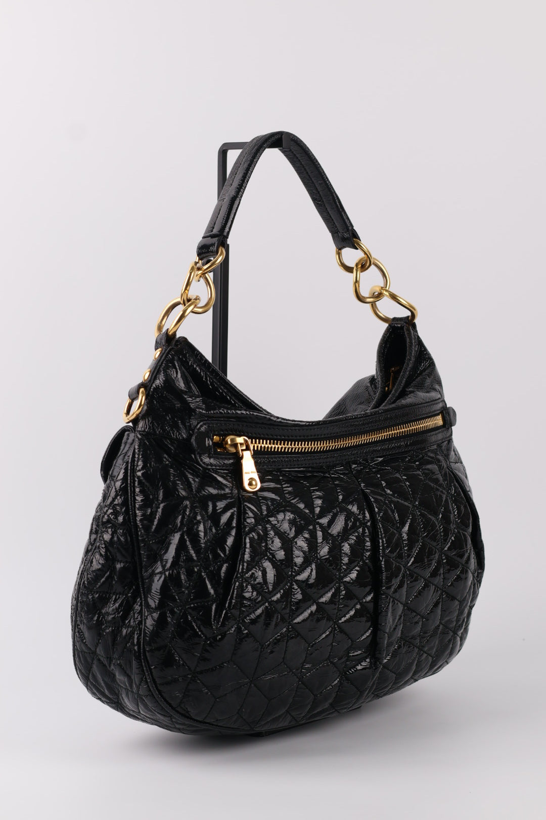 Miu Miu a Spalla in Pelle Verniciata