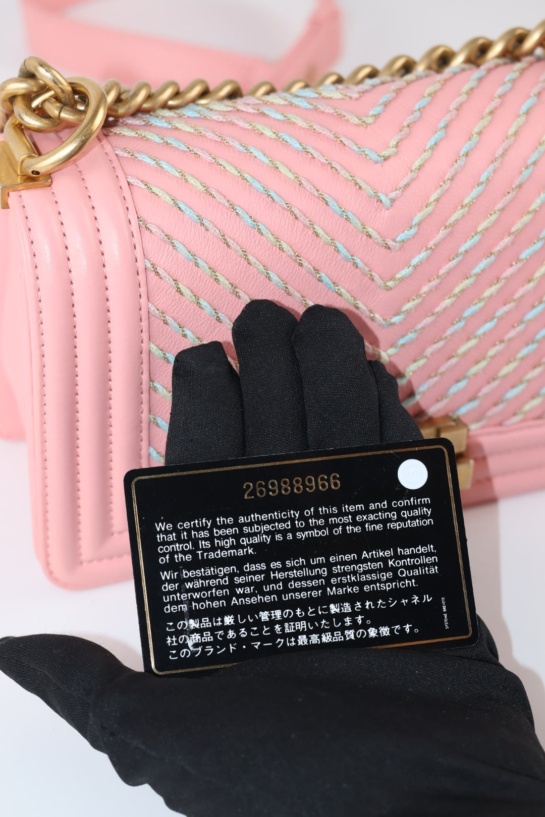 Chanel Boy Small in Pelle