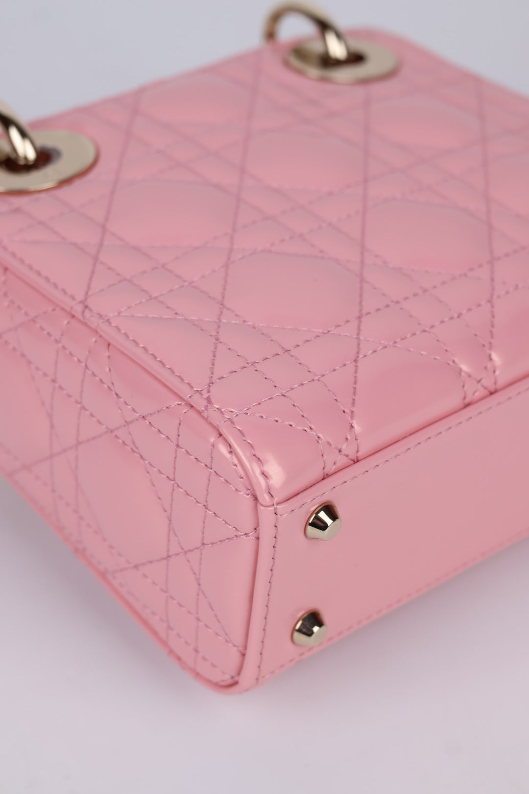 Lady Dior Mini in Pelle Rosa