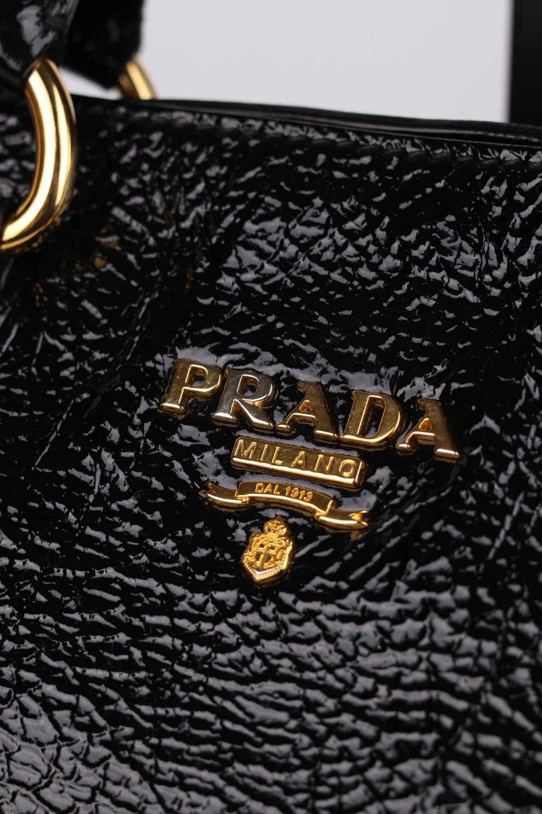 Prada Tote in Pelle Verniciata