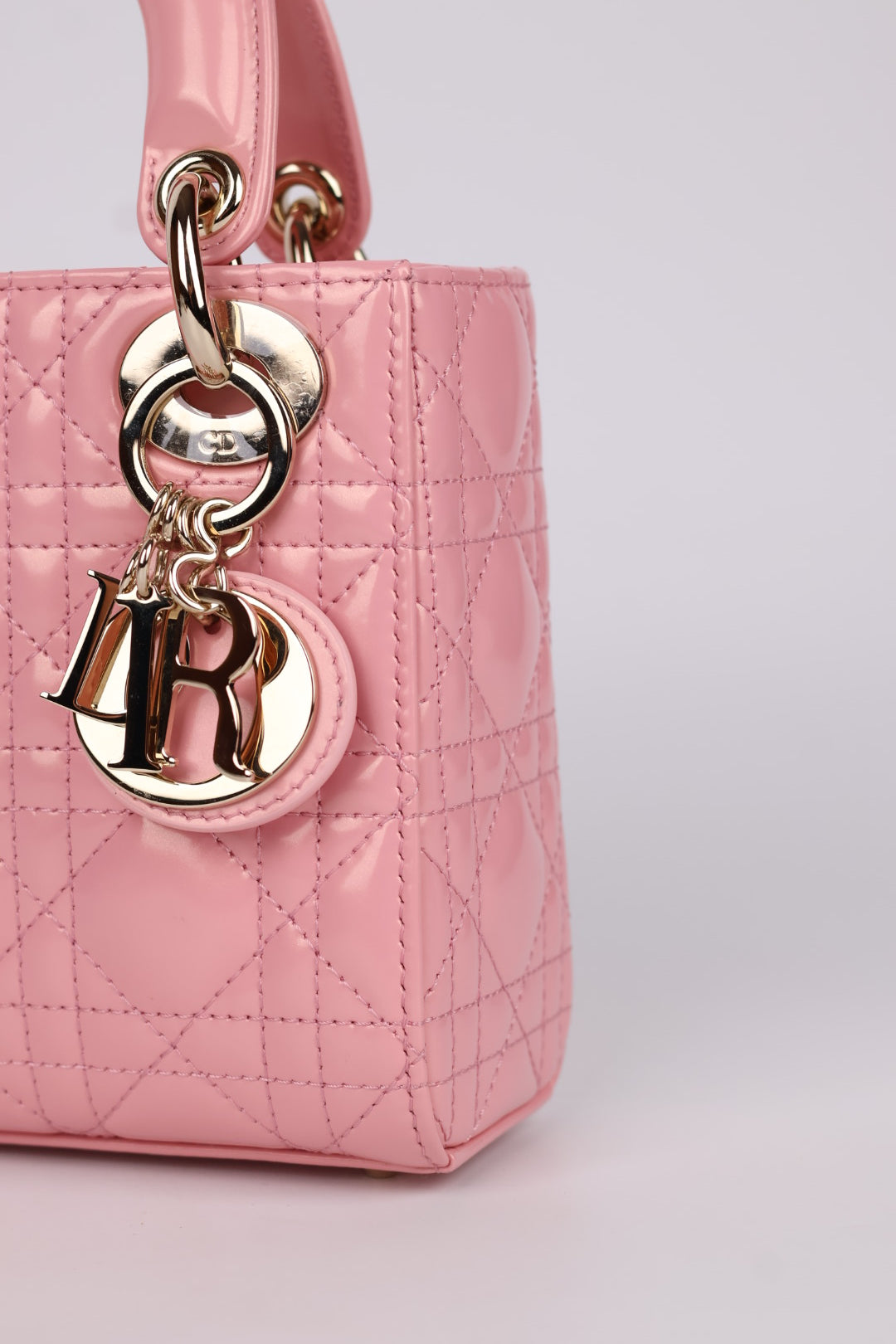 Lady Dior Mini in Pelle Rosa
