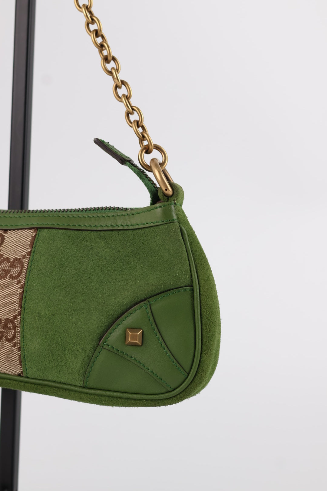 Gucci Chain Pochette GG Suede