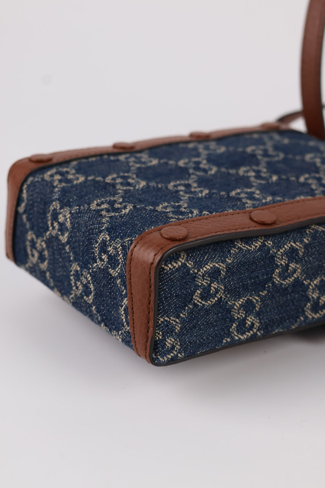 Gucci Porta Cellulare Horsebit GG Denim