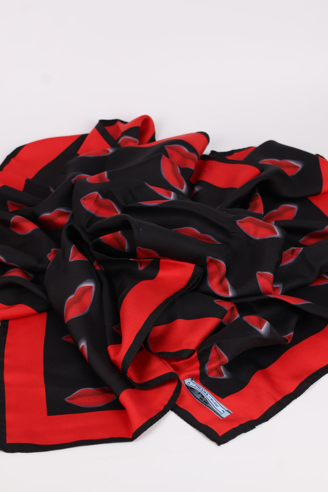Prada Foulard Black Lips
