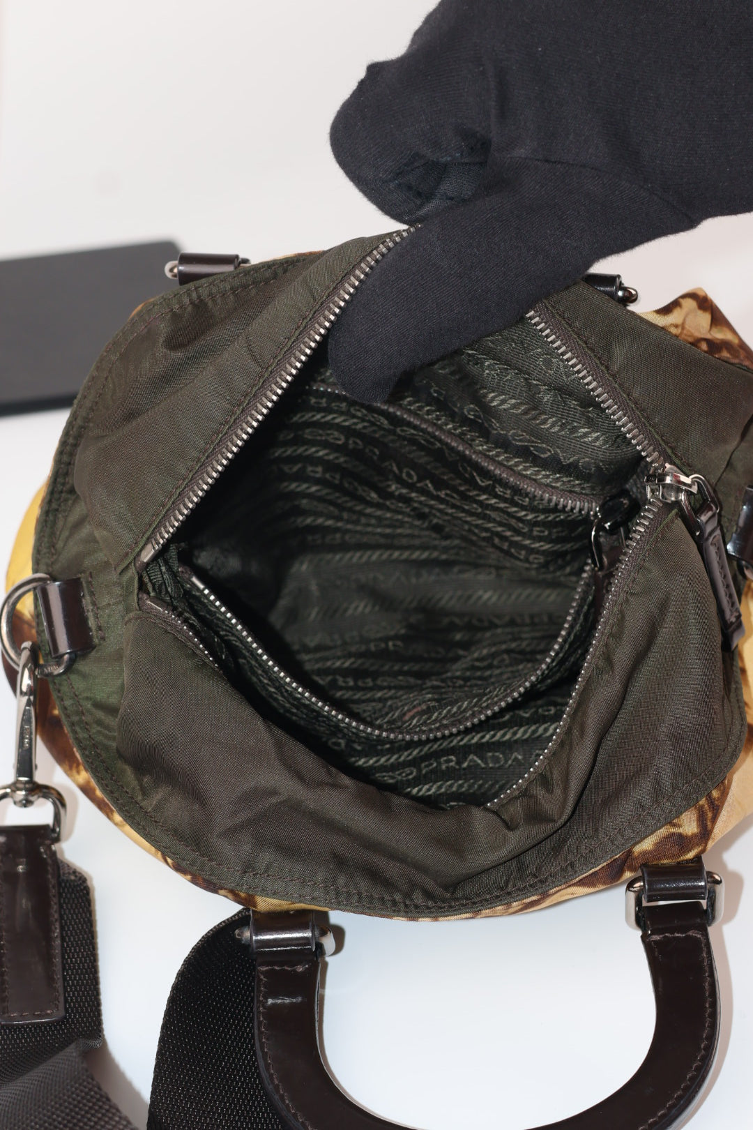 Prada boston Elephant Bag