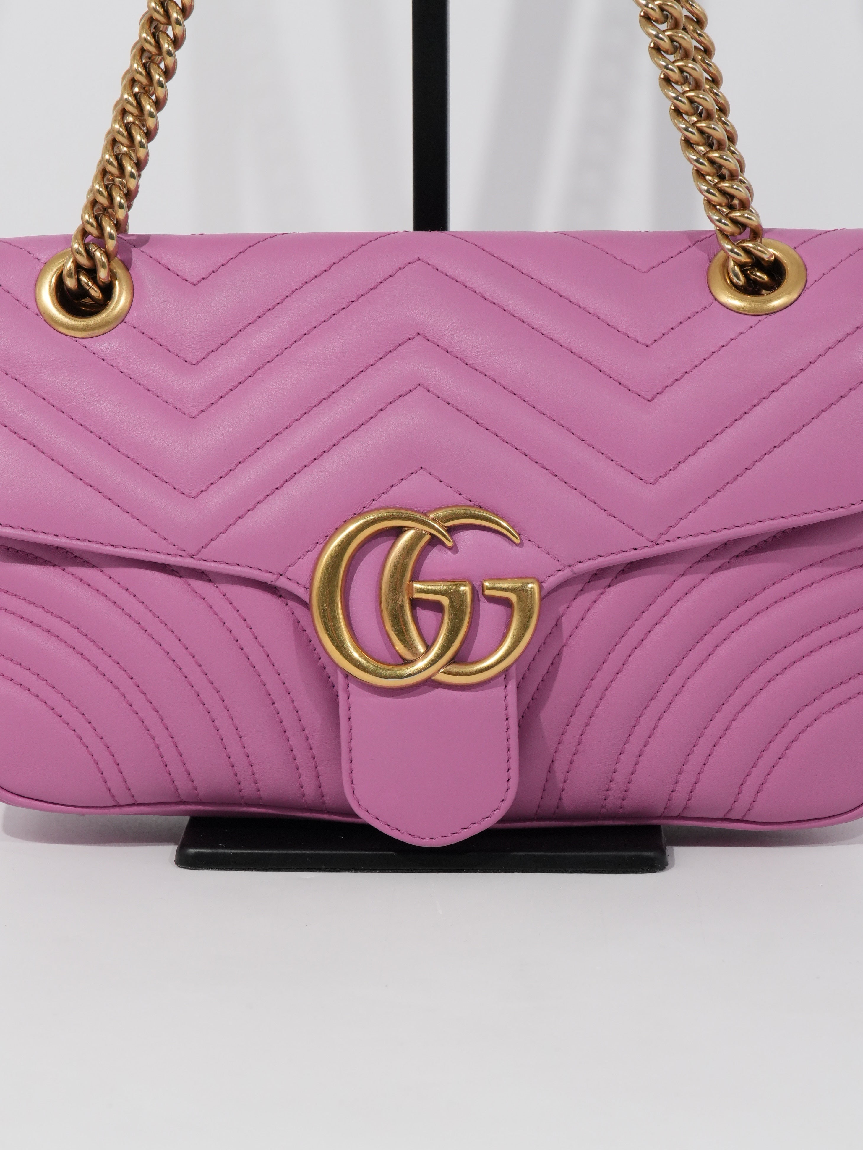 Gucci Marmont Media in Pelle Matelassé