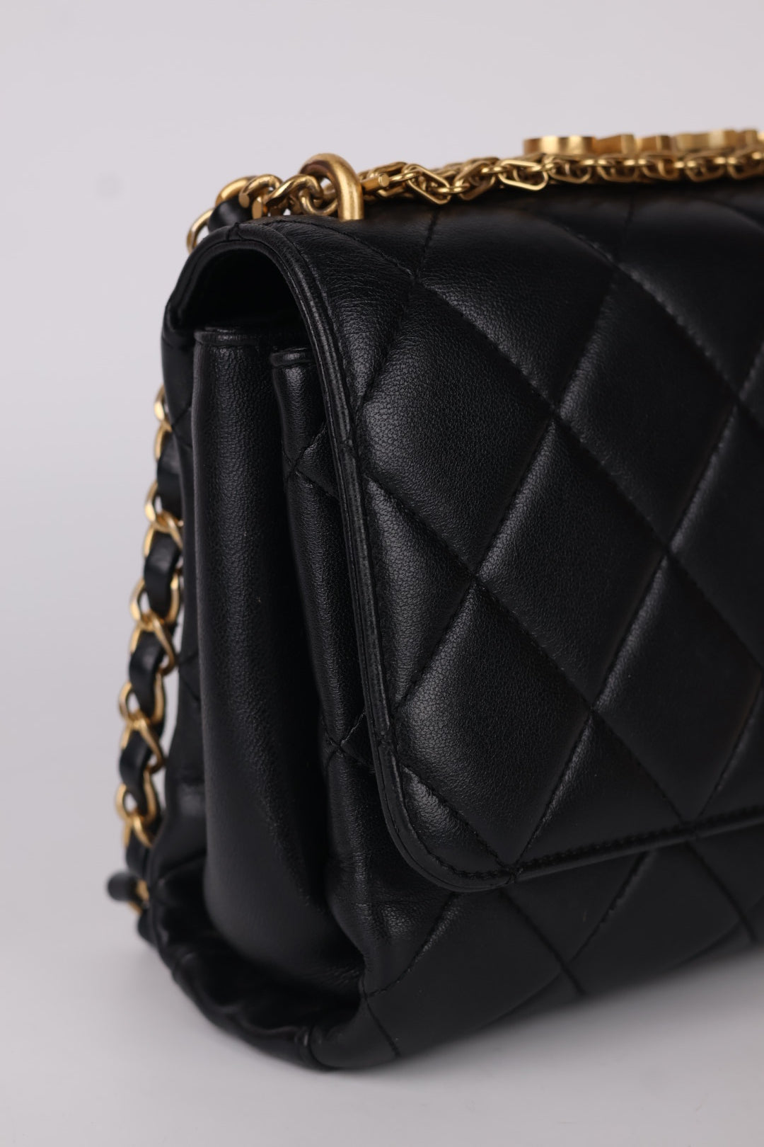 Chanel Classic Flap Crystal Lettering