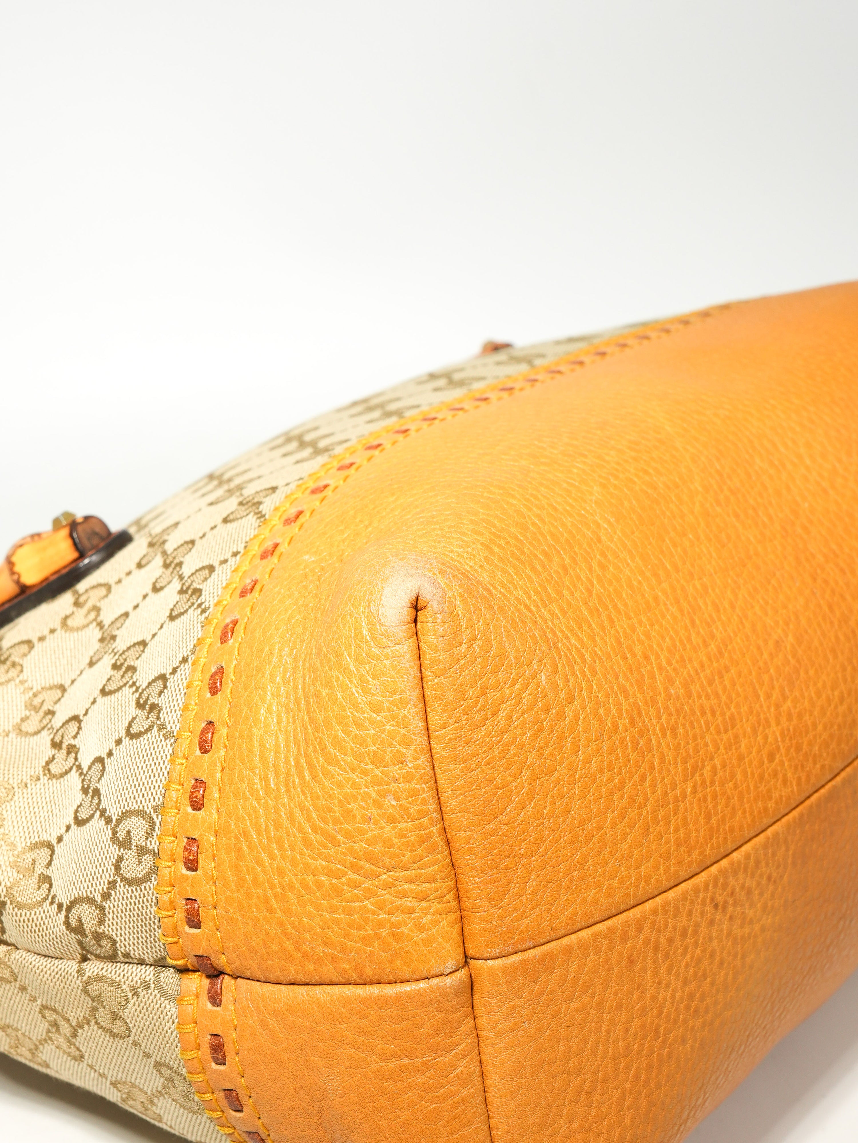 Gucci Tote Bamboo GG Wave