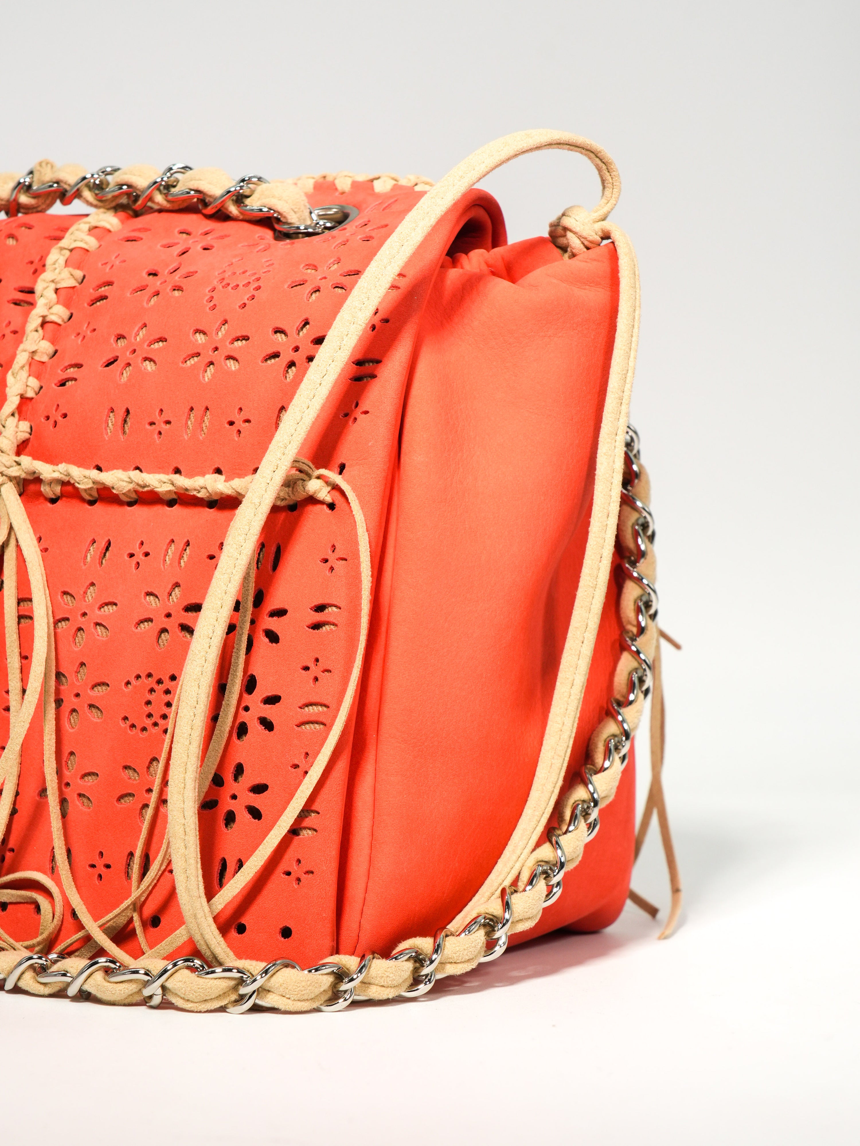 Chanel Fringe Flap Suede