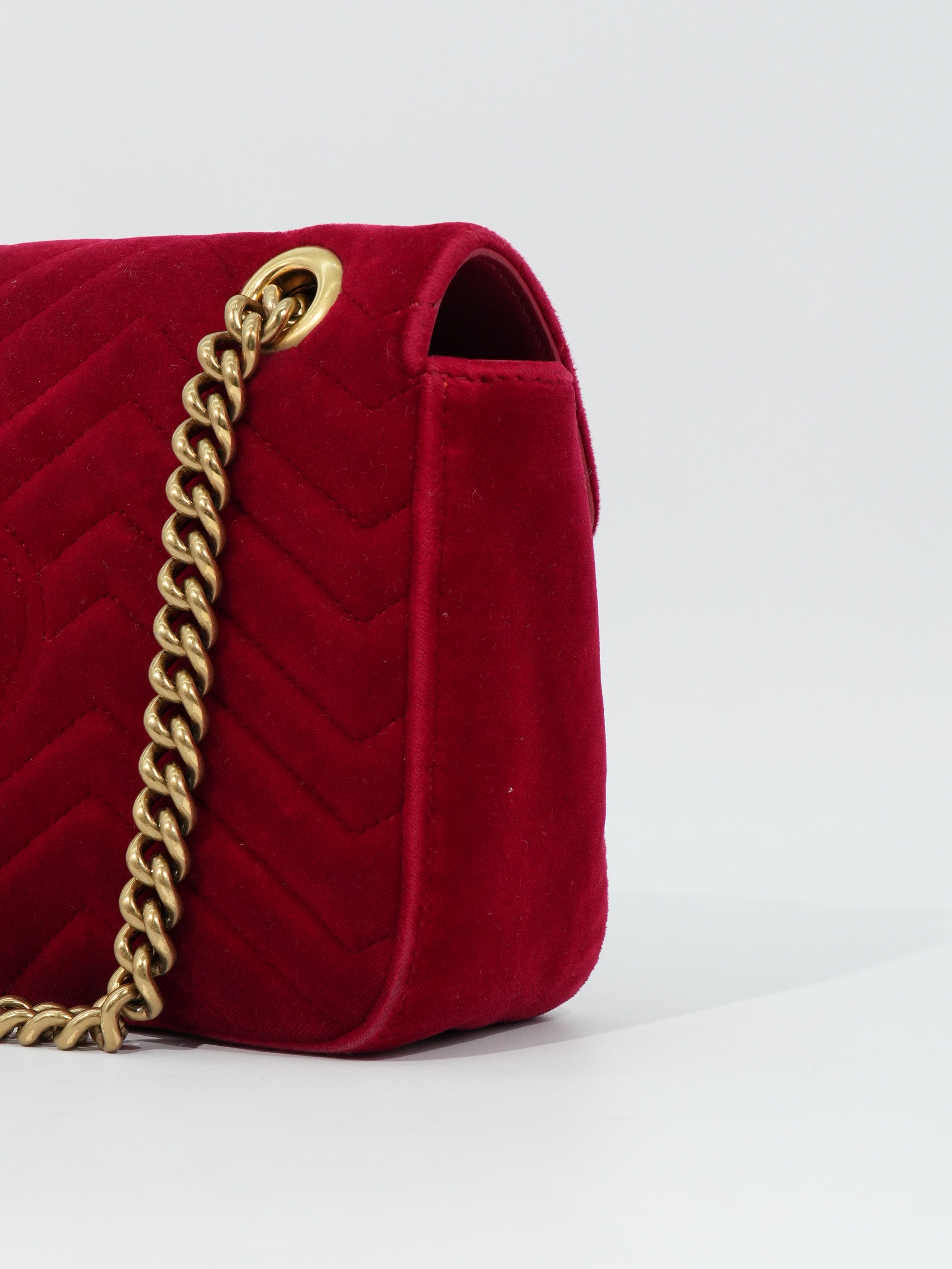 Gucci Marmont Media Velvet Matelassé
