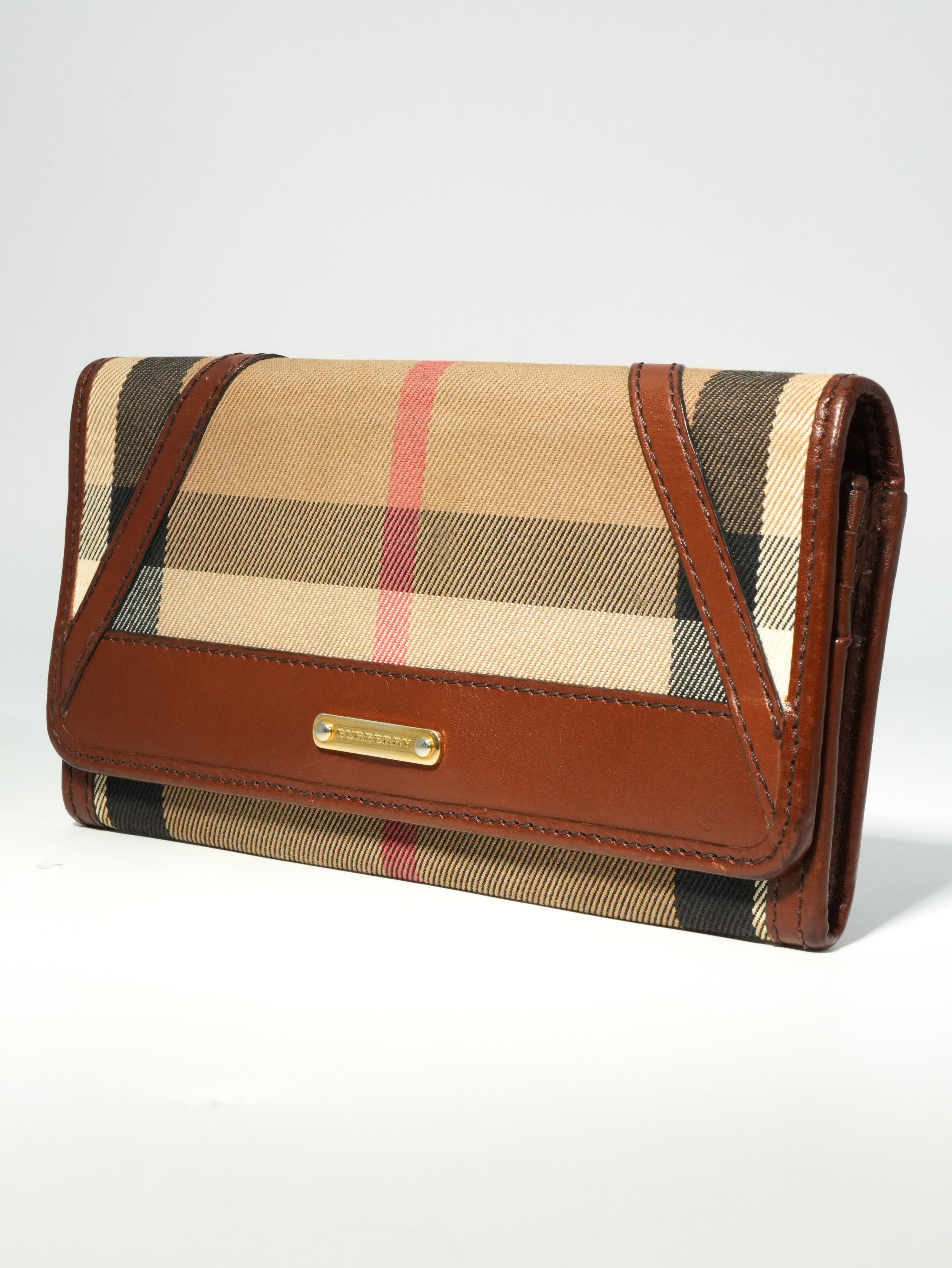 Burberry Portafoglio Lungo Check