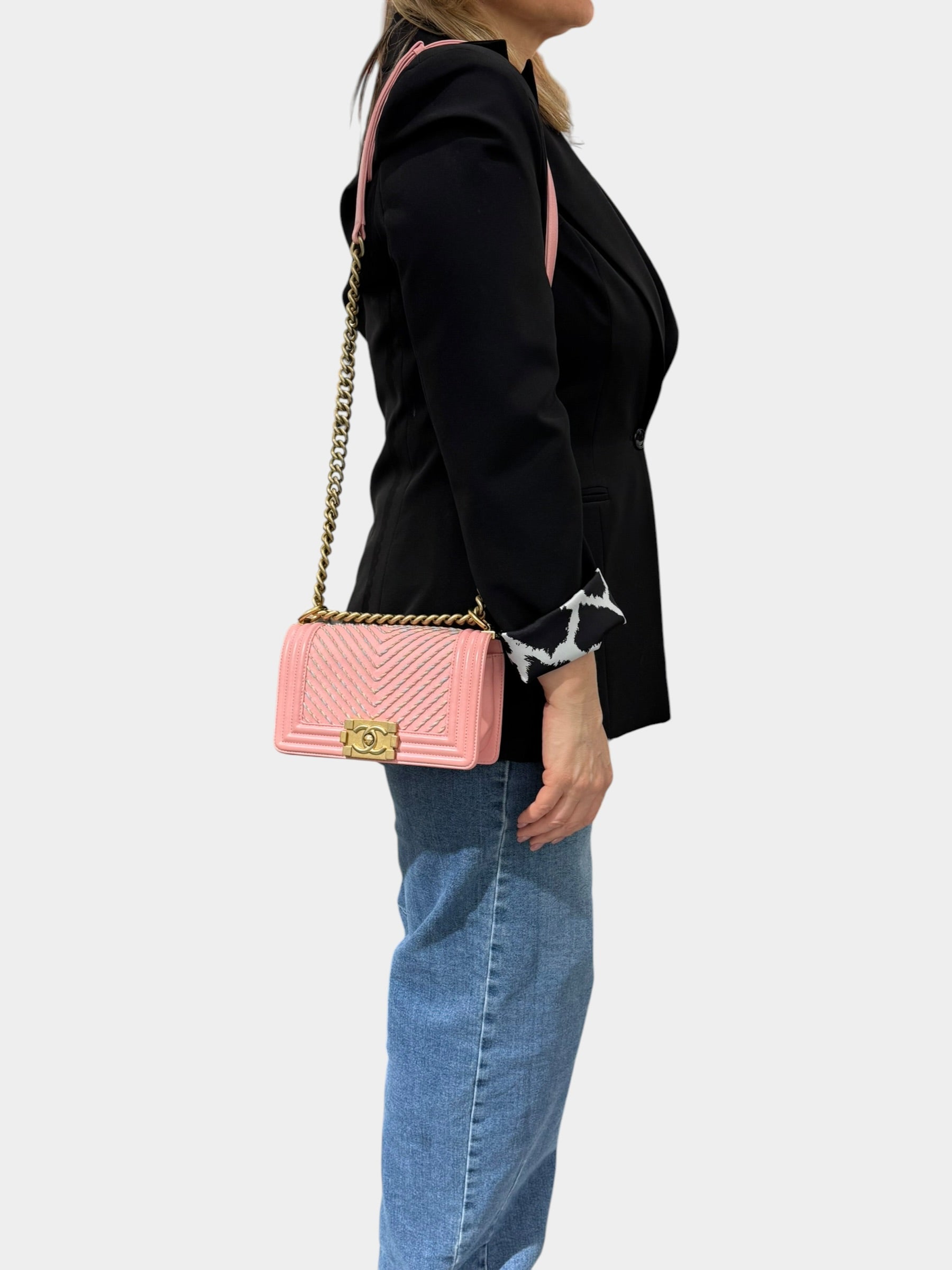 Chanel Boy Small in Pelle