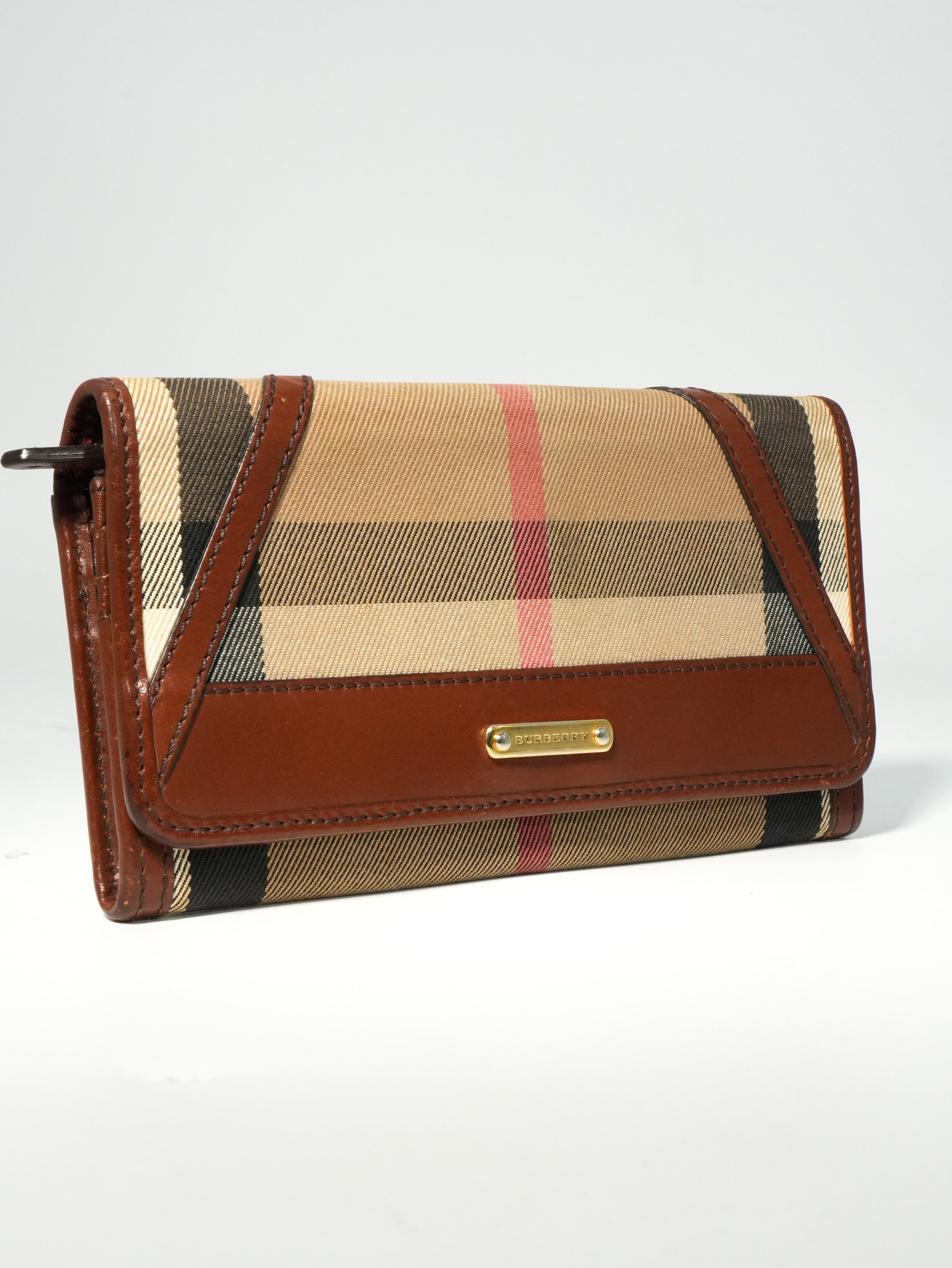 Burberry Portafoglio Lungo Check