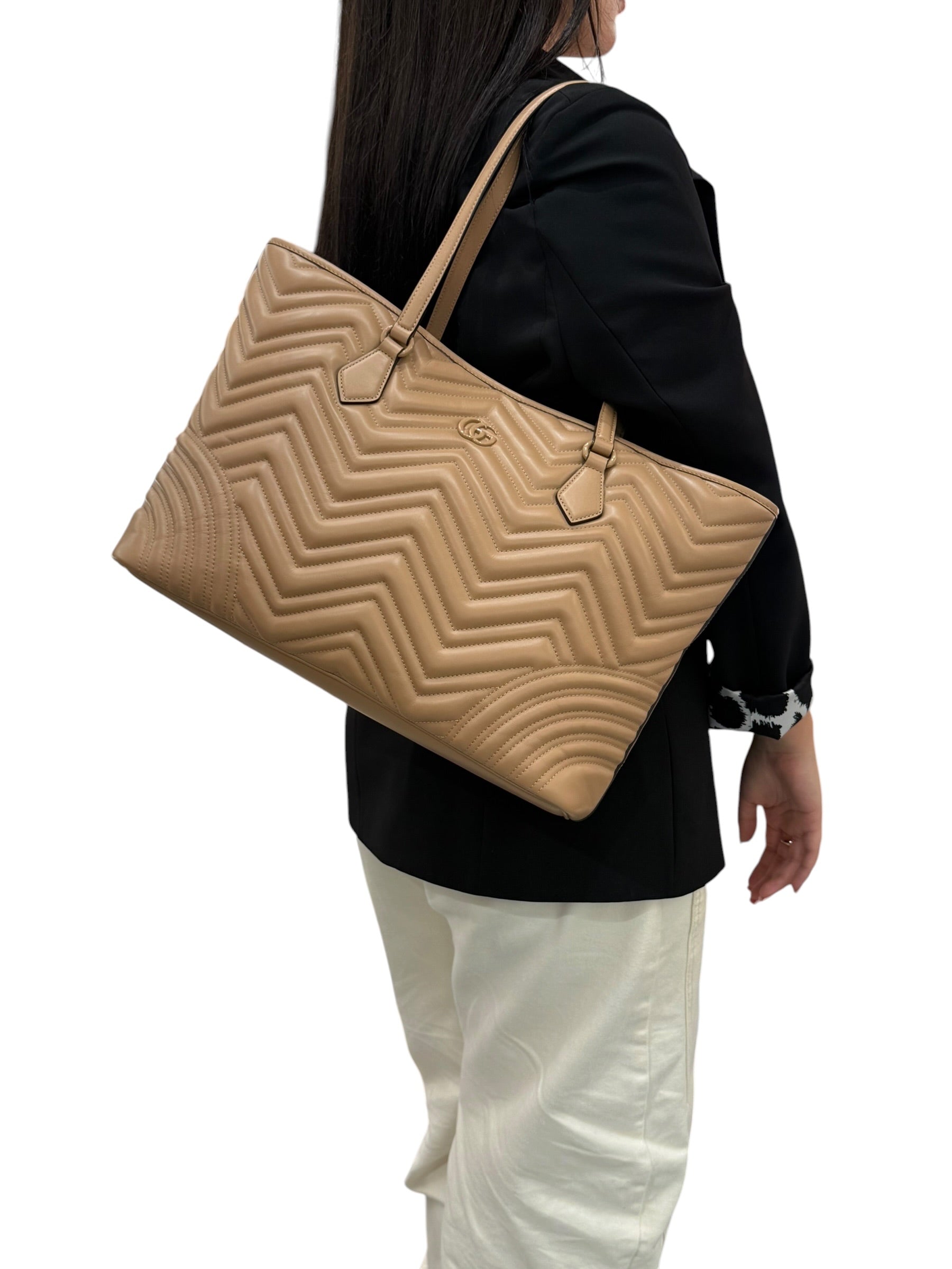 Gucci Ophidia Tote in Pelle