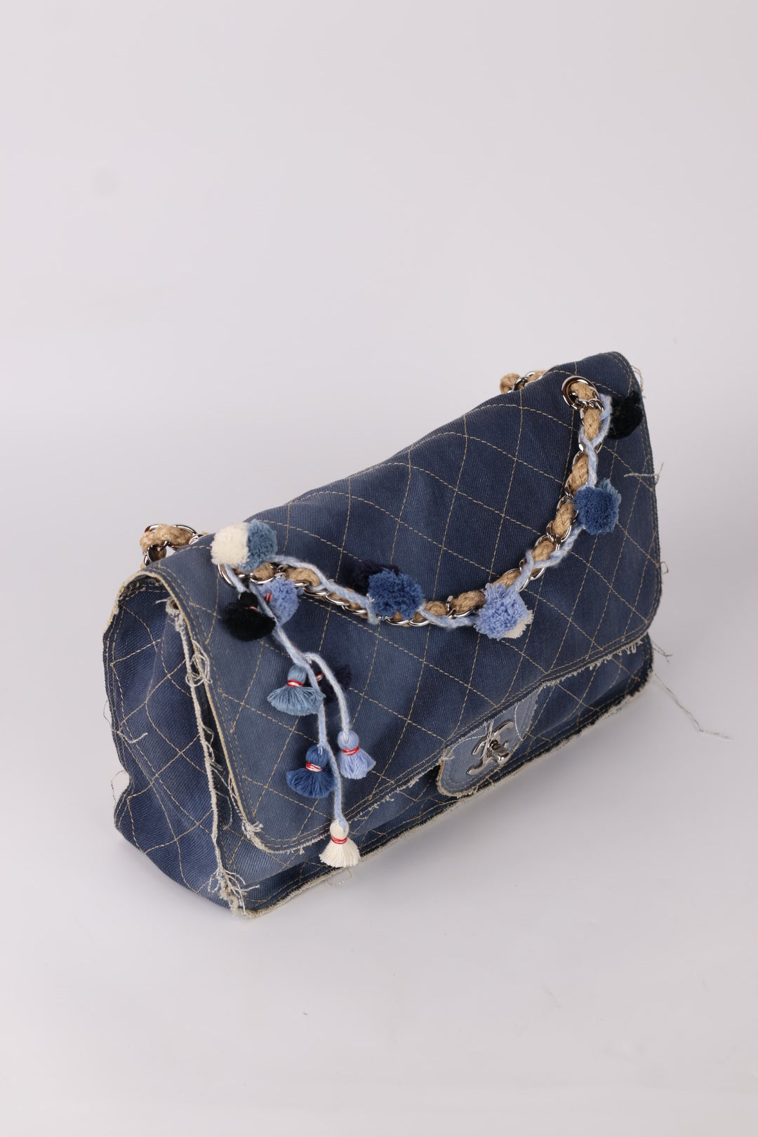 Chanel Timeless Pom Pom Denim Paris-Dubai