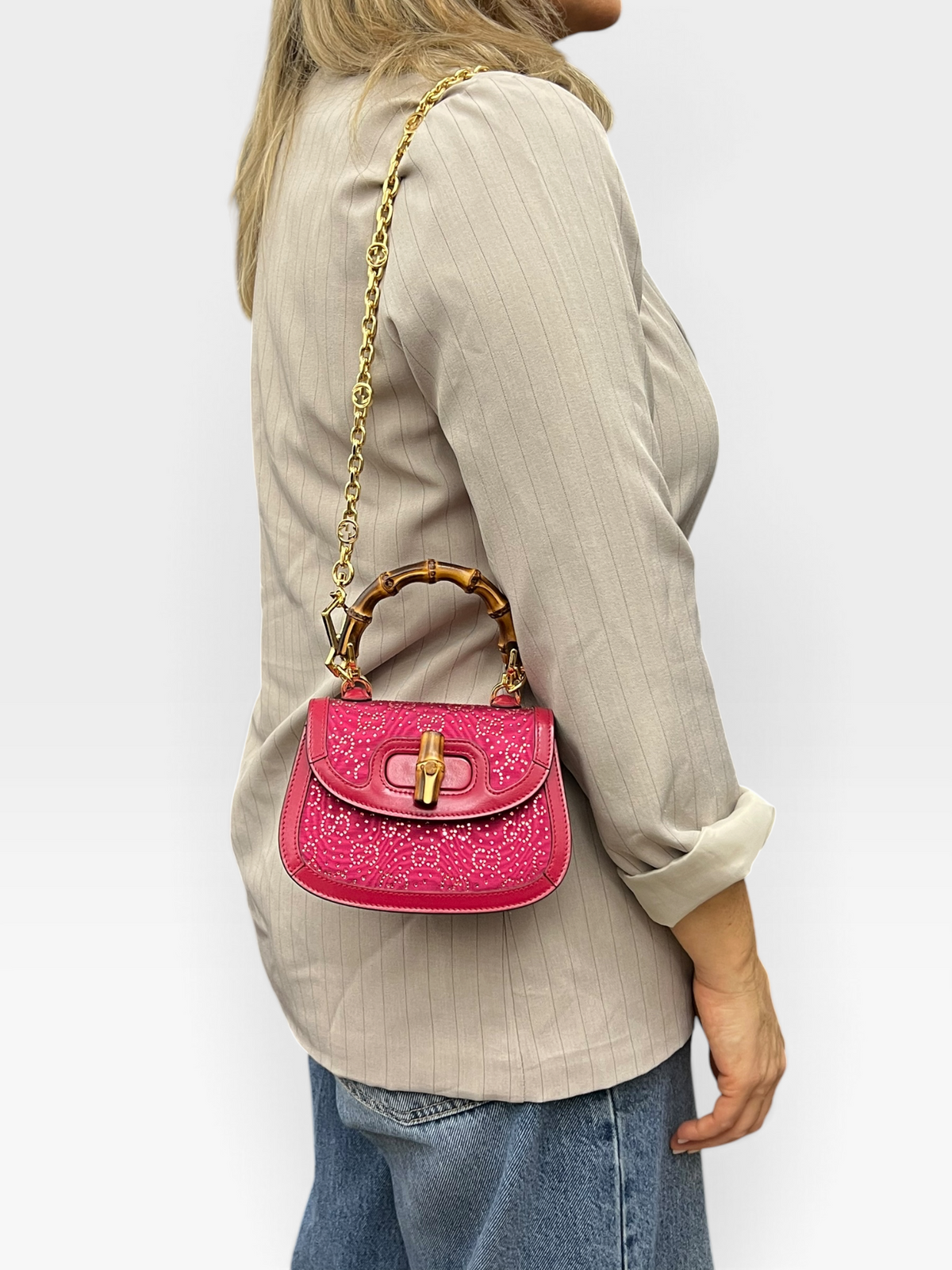 Gucci Mini Bamboo Crystal