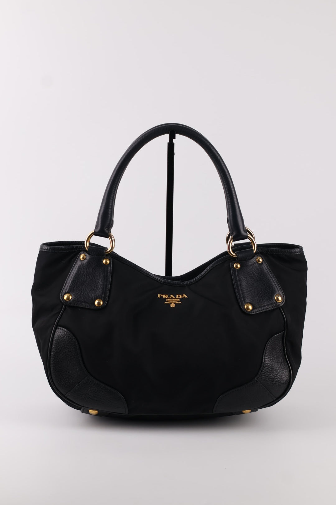 Prada Tote a spalla Nylon e Pelle