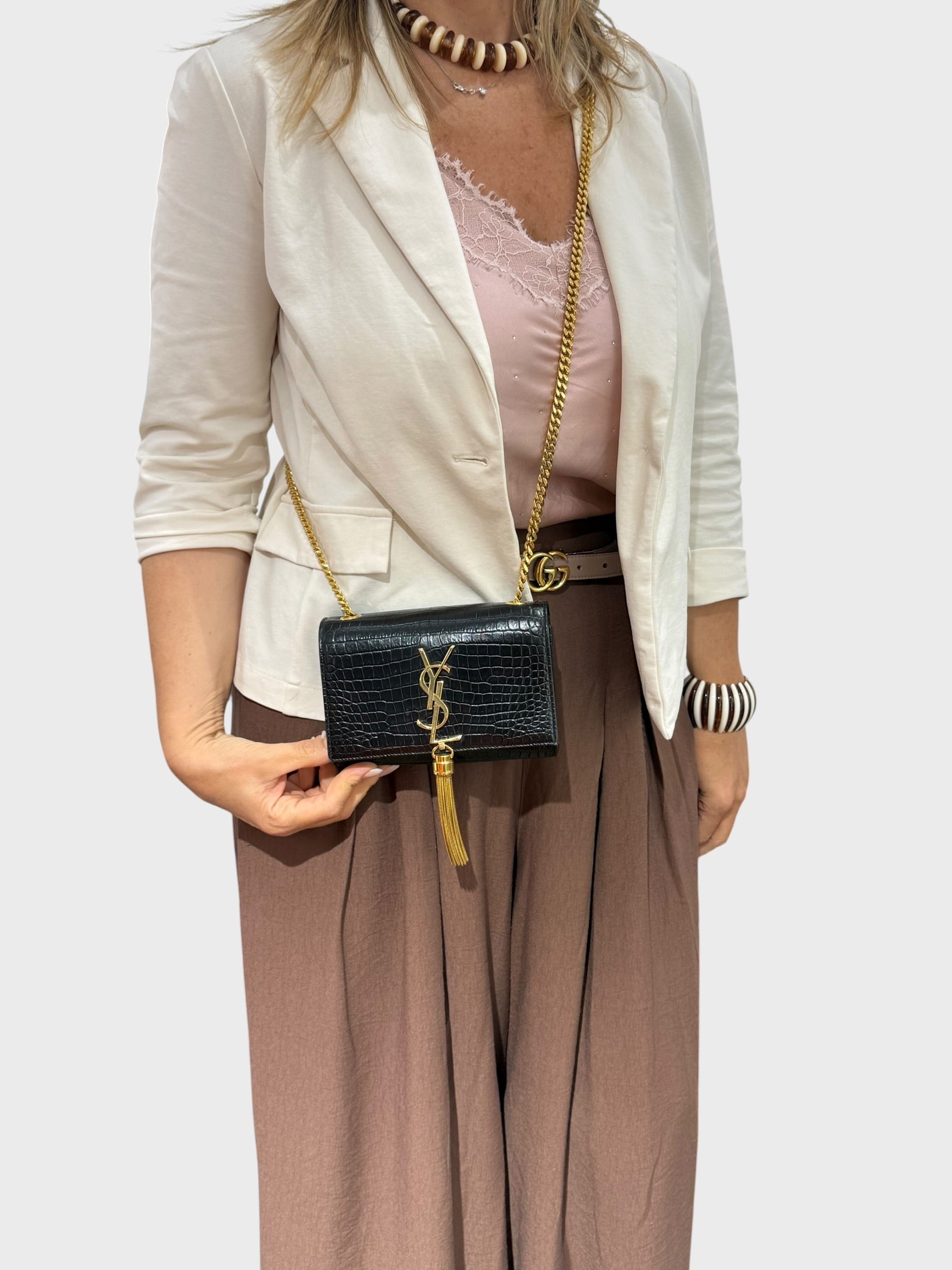 Saint Laurent Mini Kate Cocco