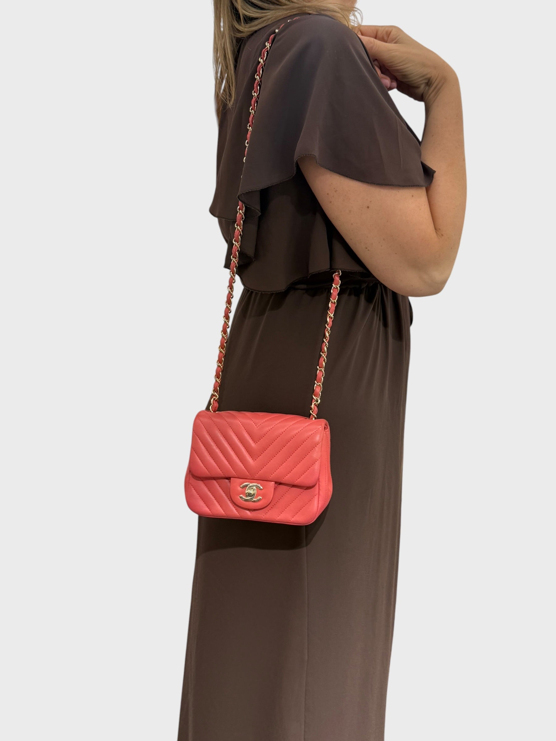 Chanel Mini Square in Pelle