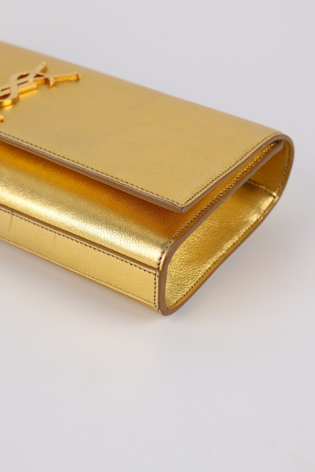 Saint Laurent Kate Clutch Gold