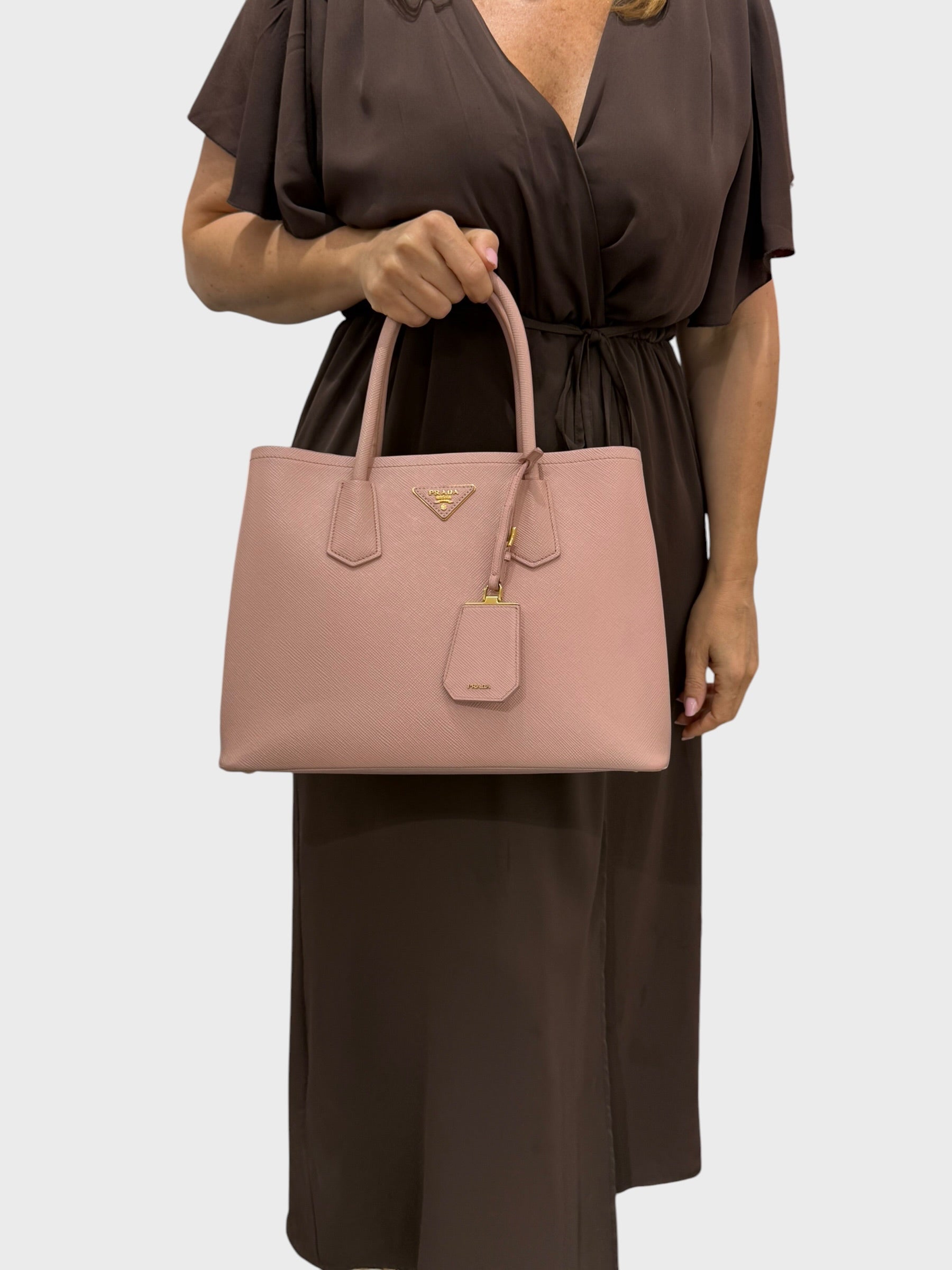 Prada Double Media Saffiano