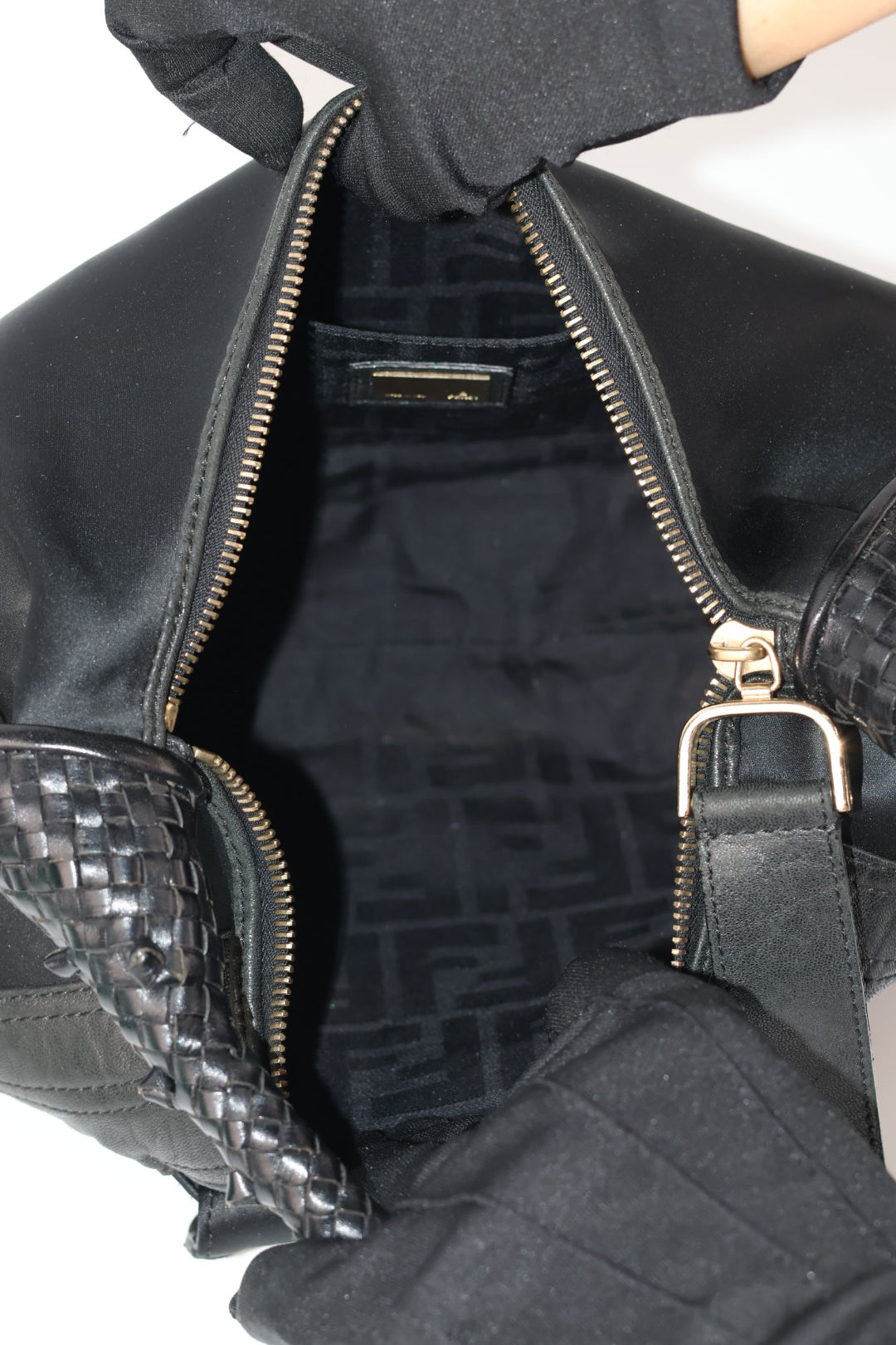 Fendi Hobo Nylon & Pelle