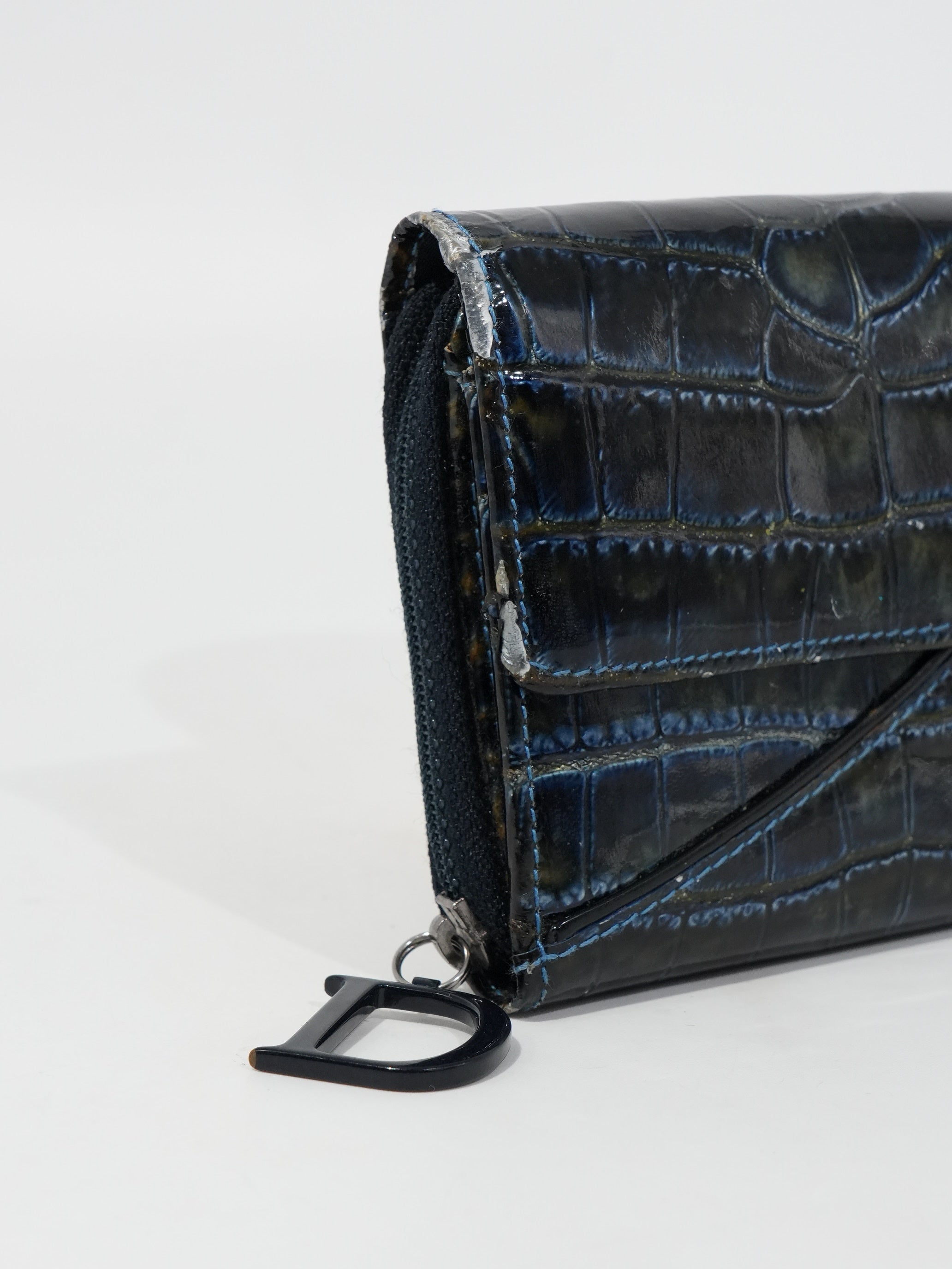 Dior Portafoglio Saddle Coccodrillo Vintage