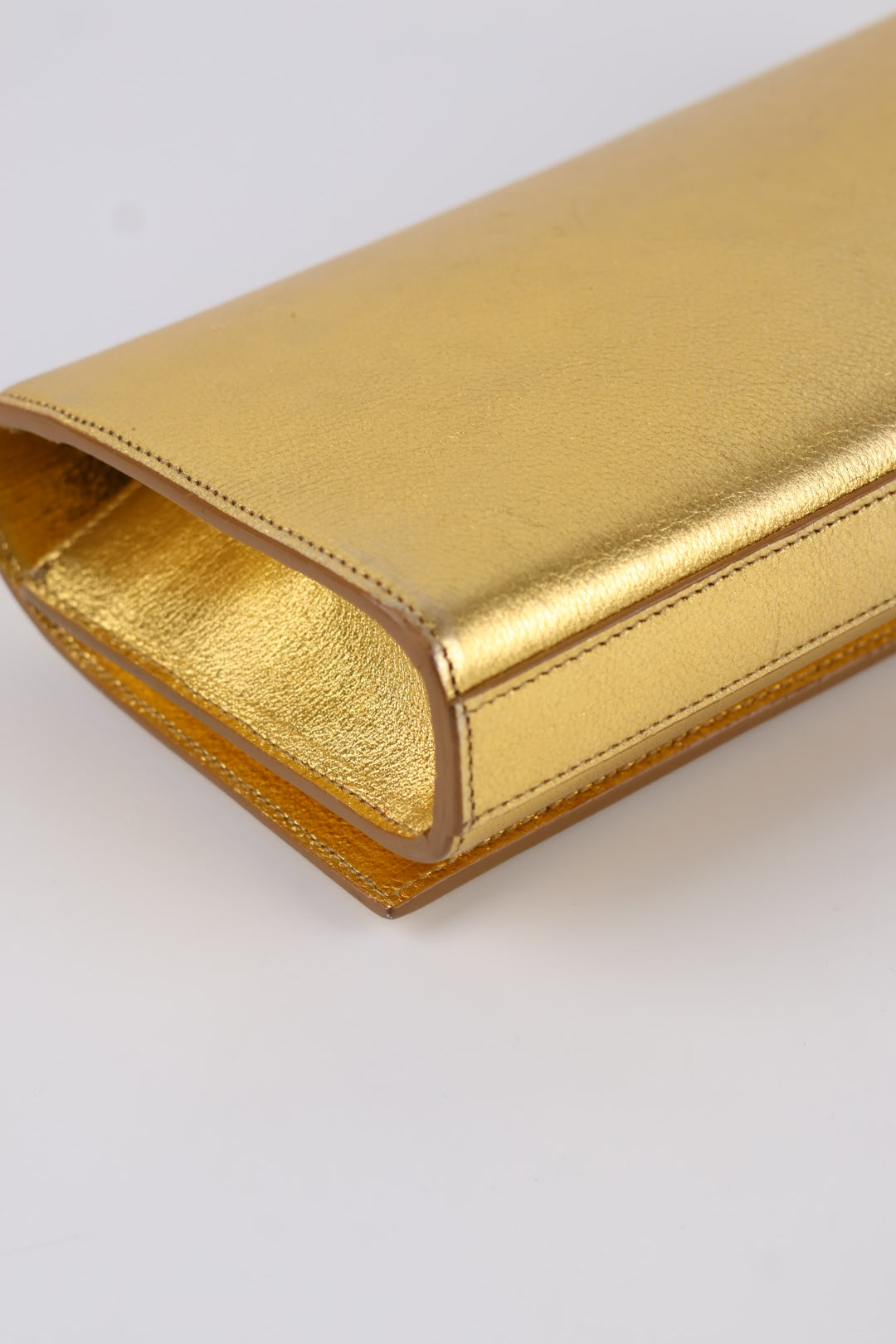 Saint Laurent Kate Clutch Gold