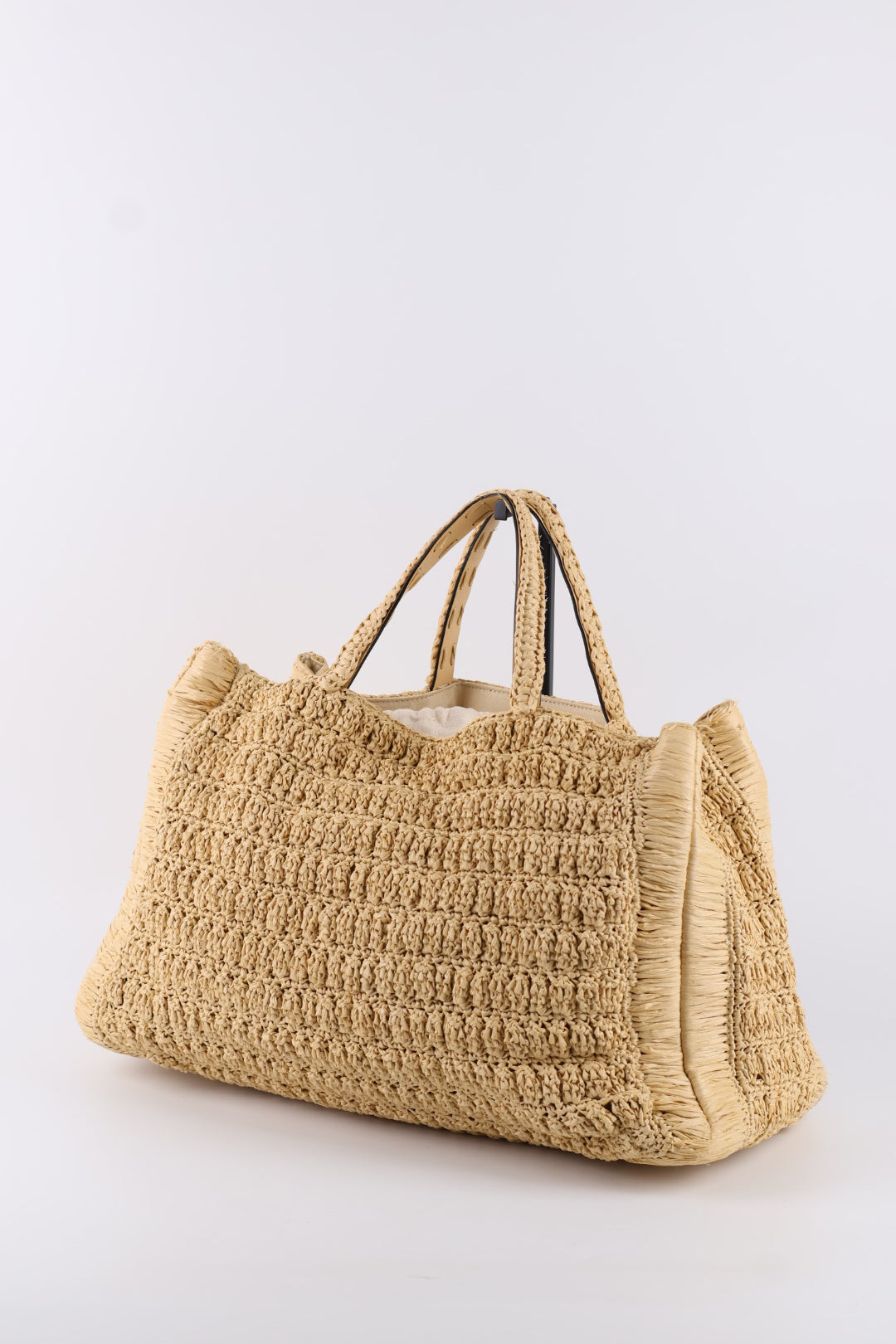 Valentino Tote V Logo Rafia