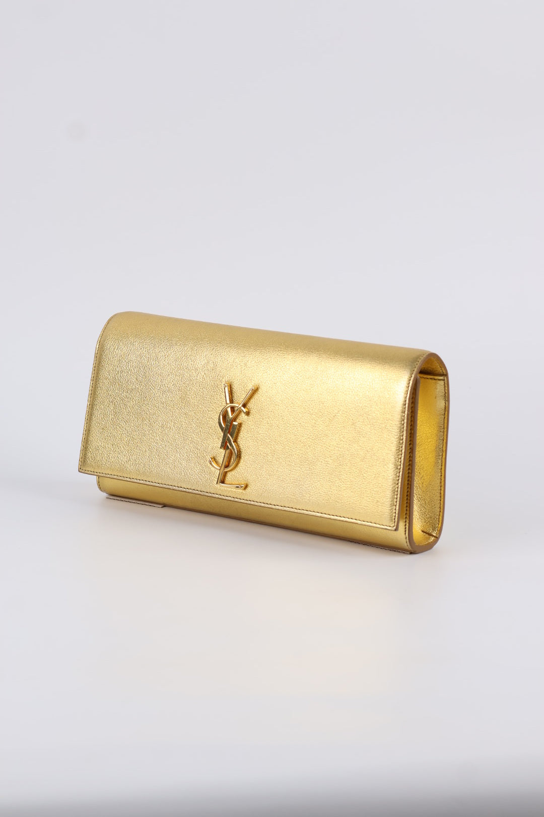 Saint Laurent Kate Clutch Gold
