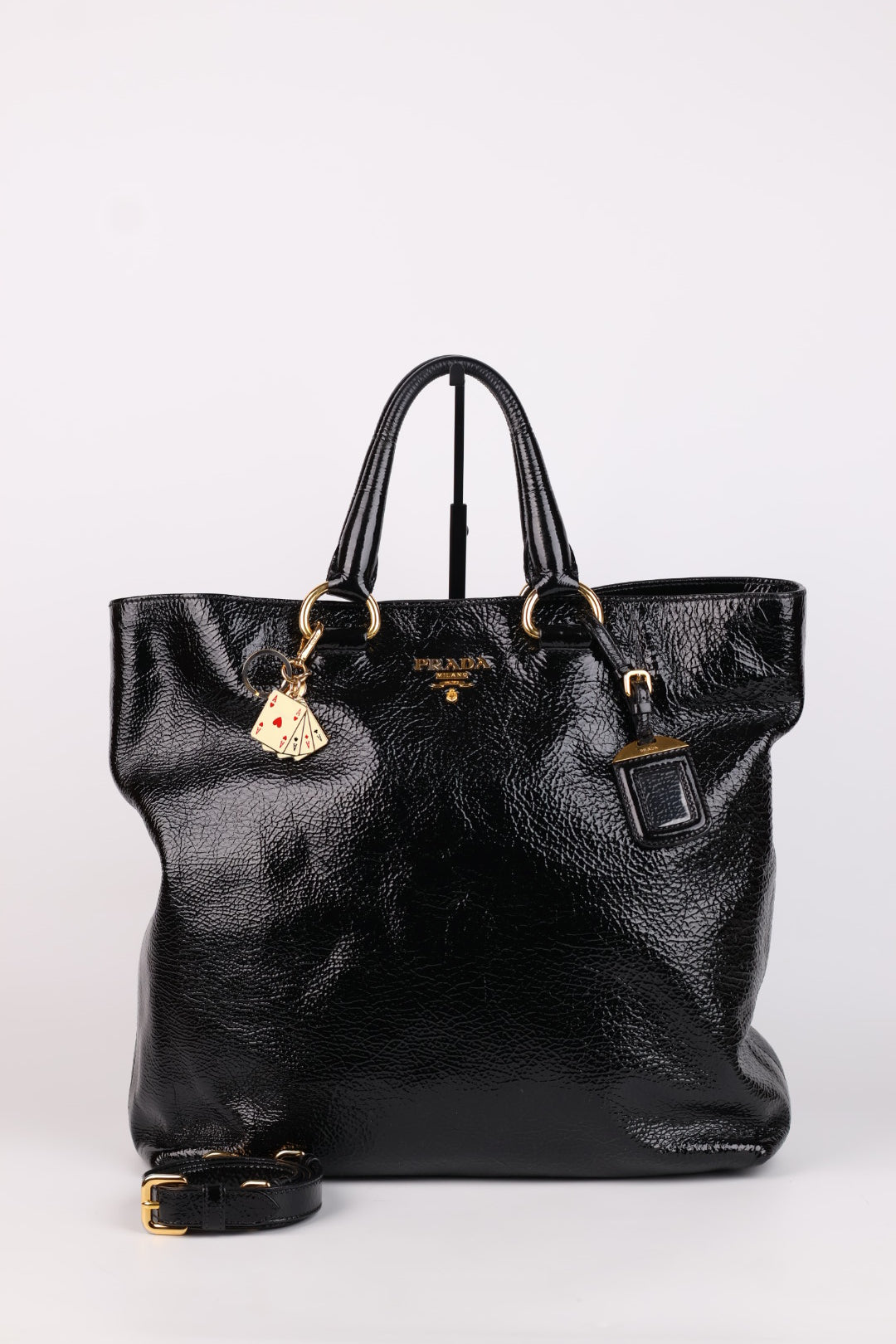 Prada Tote in Pelle Verniciata